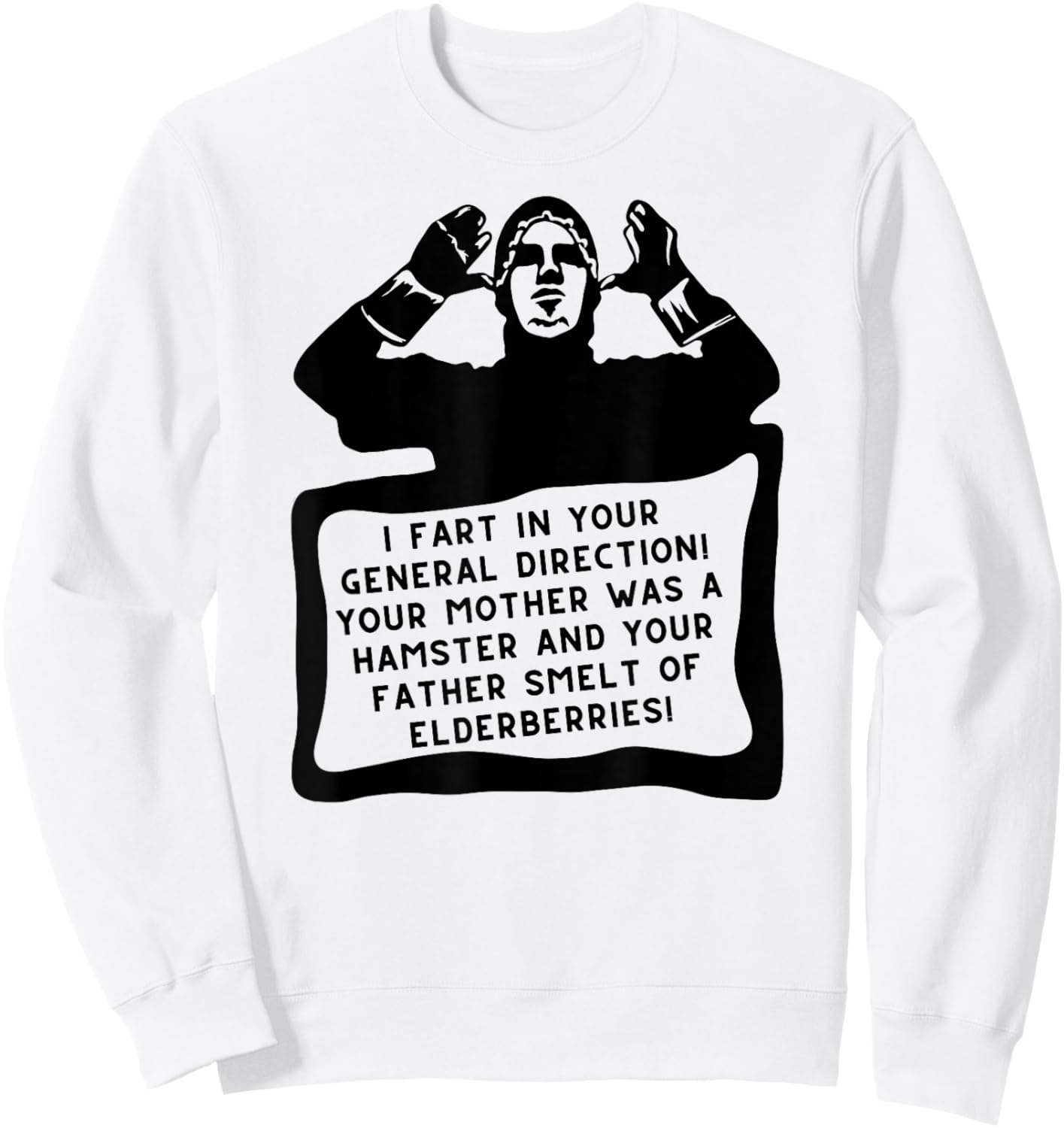 Funny French Insult Sweatshirt - Sweatshirt | White