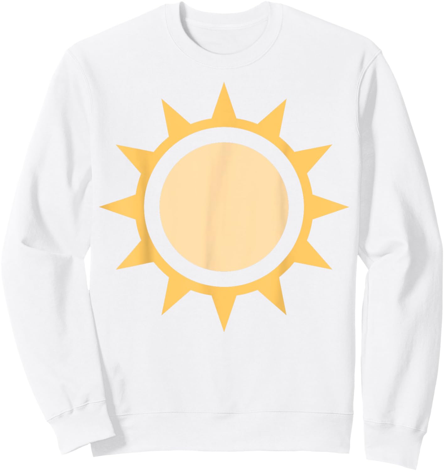 Sun Simple Sun Icon Design For Sunshine Summer Fun Sweatshirt - Sweatshirt | White