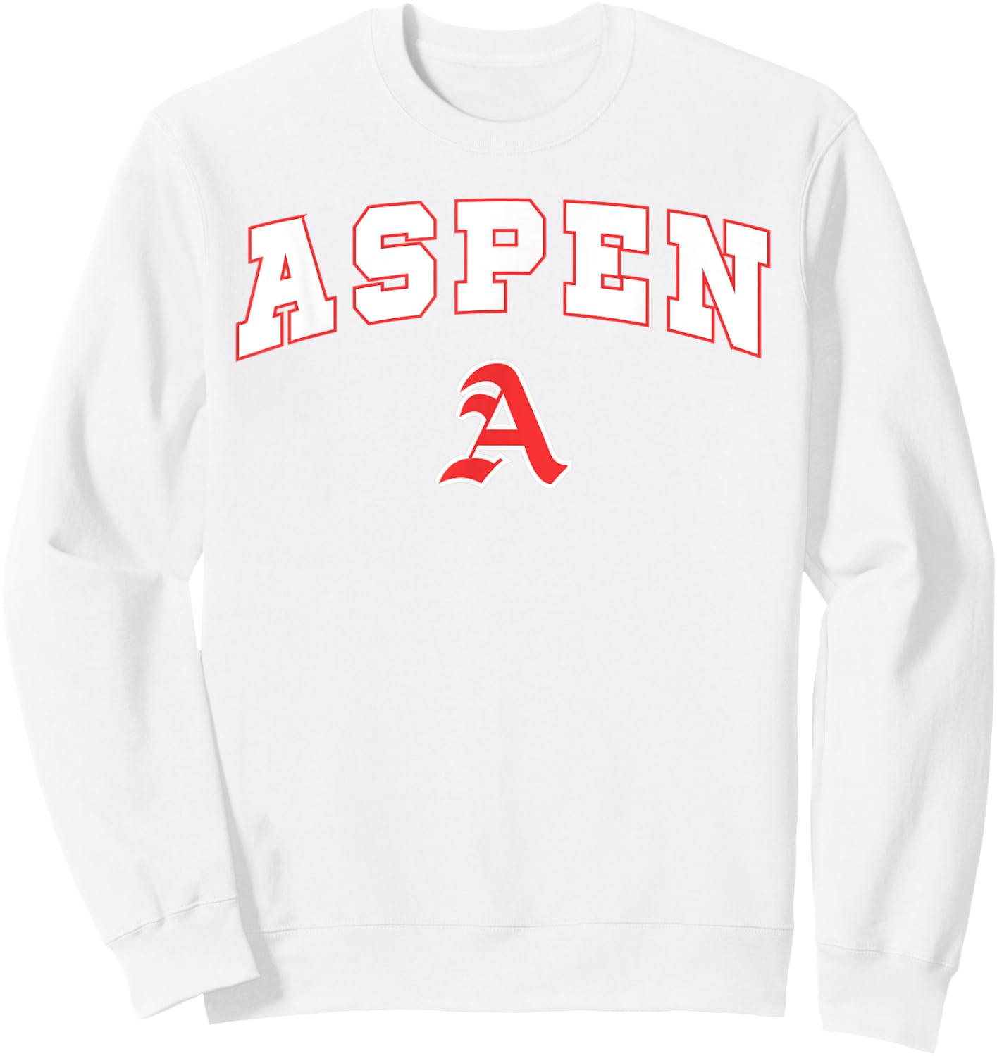 Aspen High School Skiers Sweatshirt - Sweatshirt | White