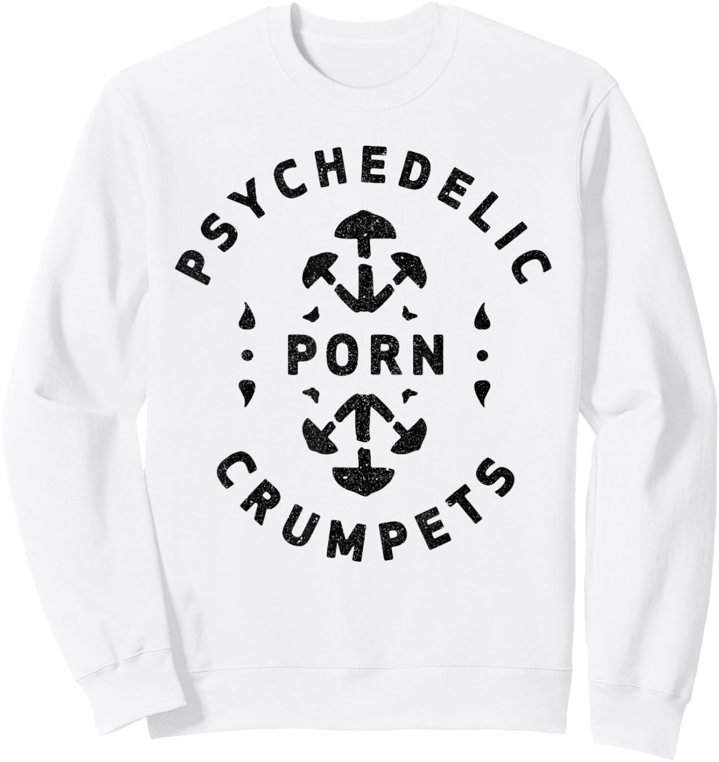 Psychedelic Porn Crumpets Retro Sweatshirt - Sweatshirt | White
