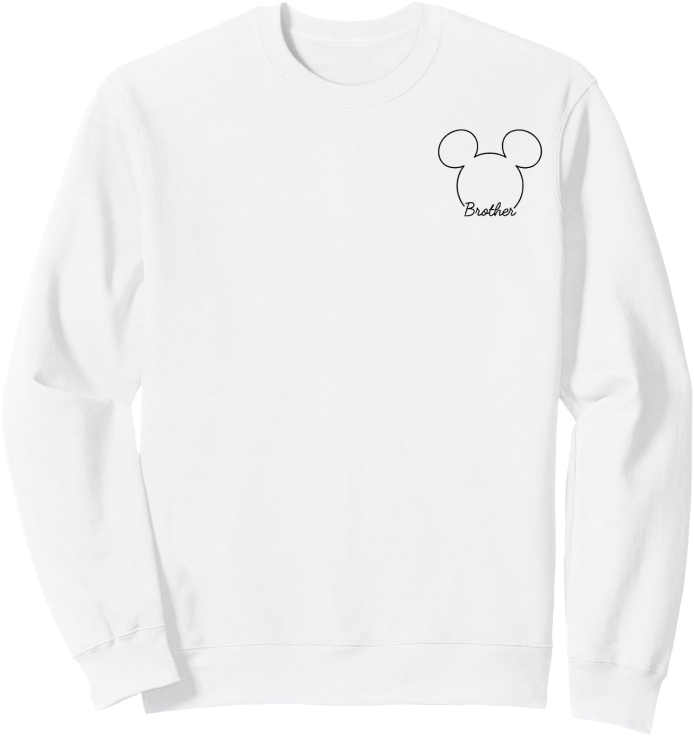 Disney Mickey And Friends Vintage Brother Mickey Pocket Logo Sweatshirt - Sweatshirt | White