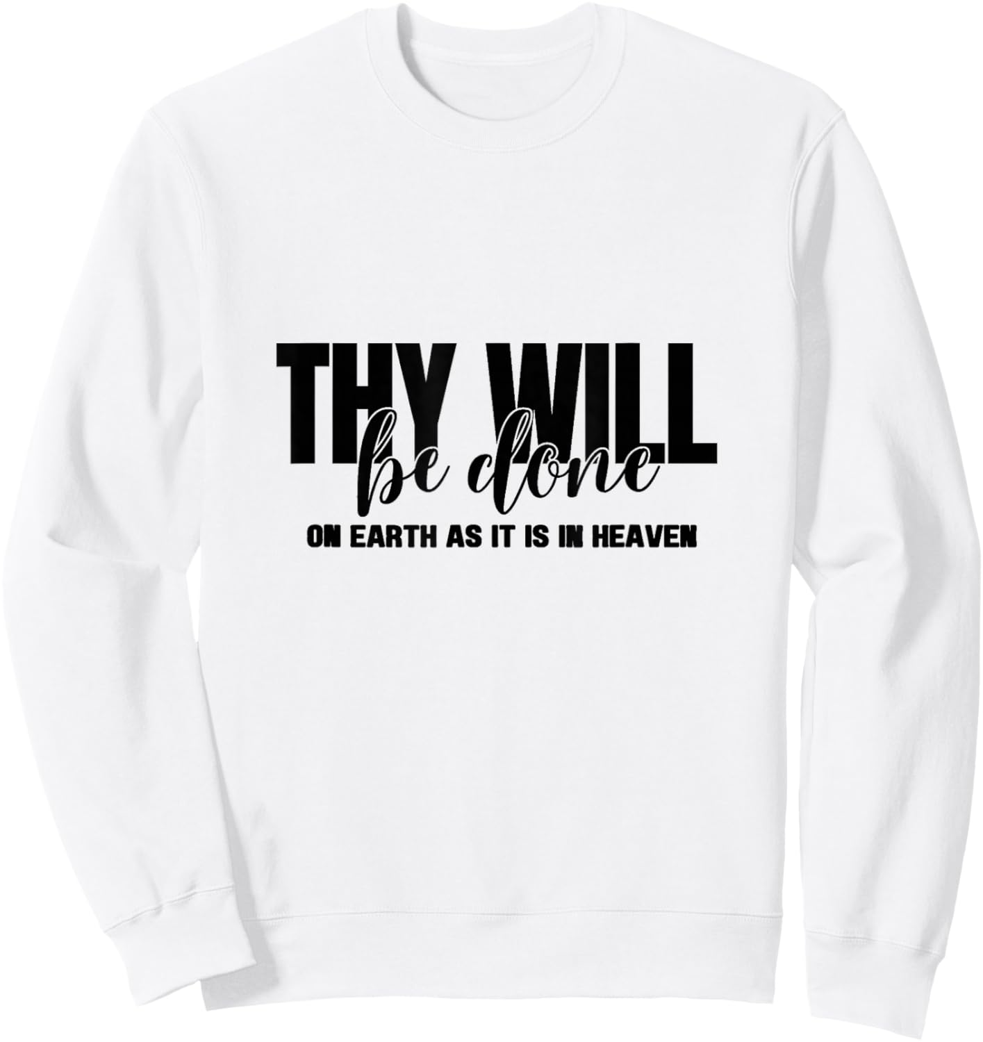 On Earth as in Heaven, Men, Women and Youth Sweatshirt - Sweatshirt | White