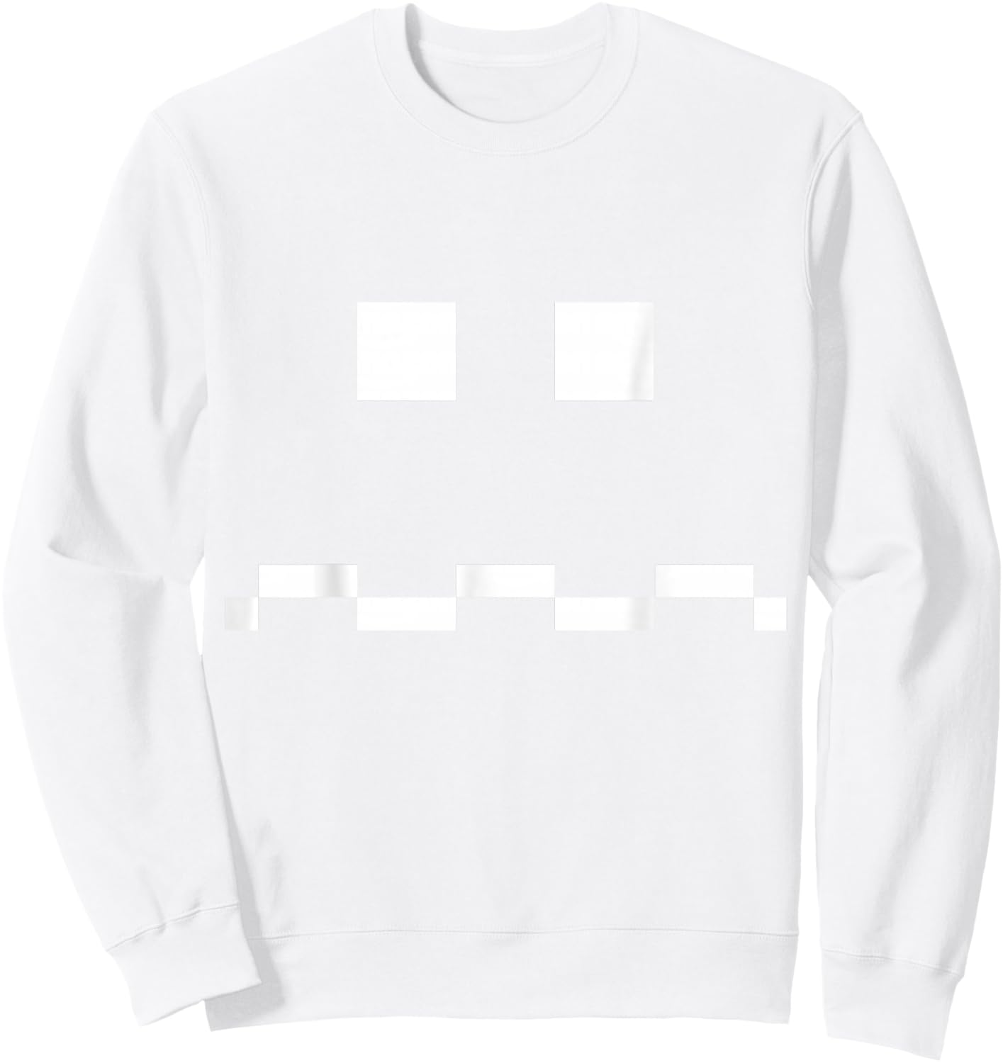 Vulnerable Ghost 8-bit Arcade Video Game Matching Costume Sweatshirt - Sweatshirt | White