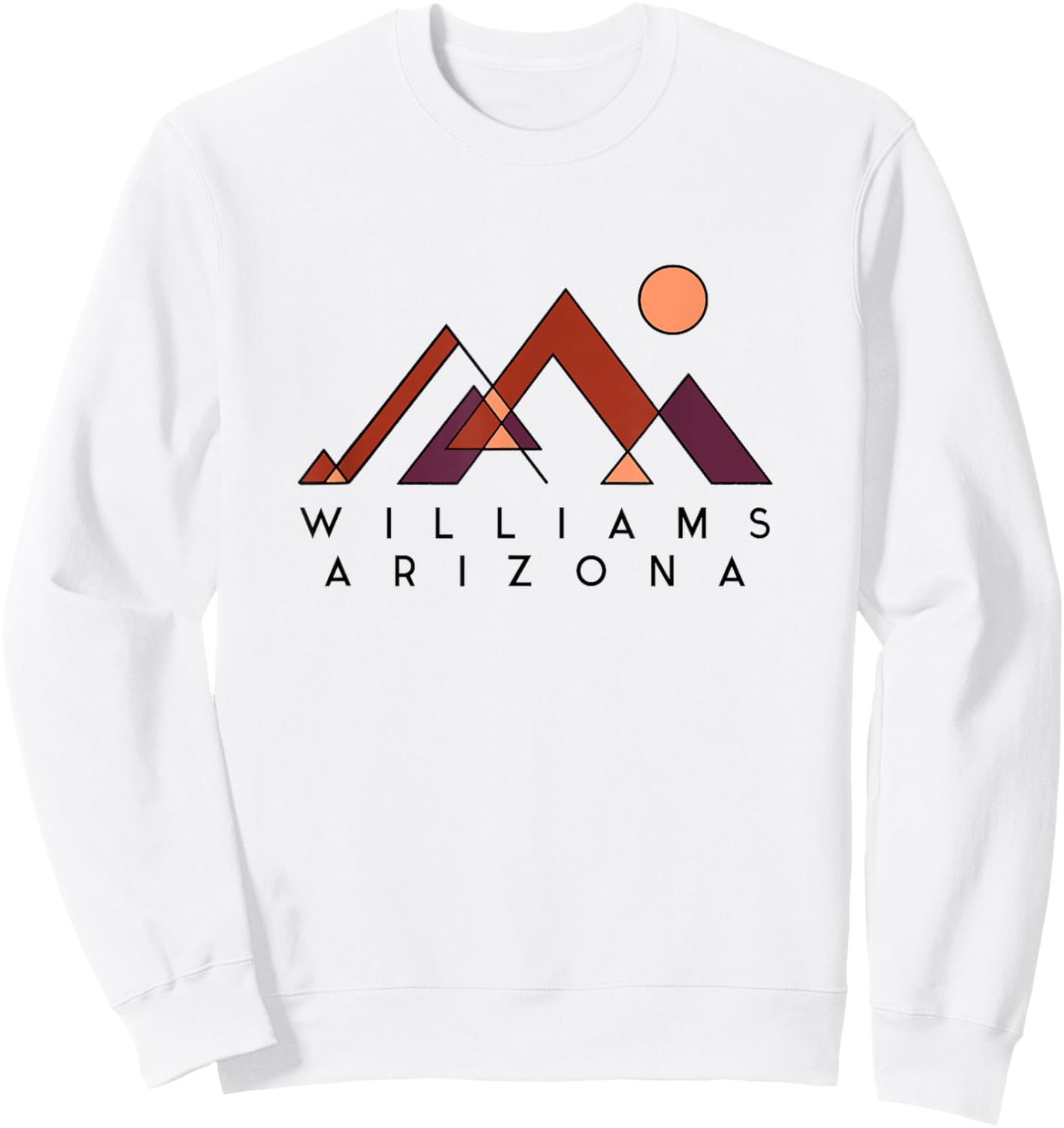 Williams Arizona | Williams Arizona Abstract | Williams AZ Sweatshirt - Sweatshirt | White