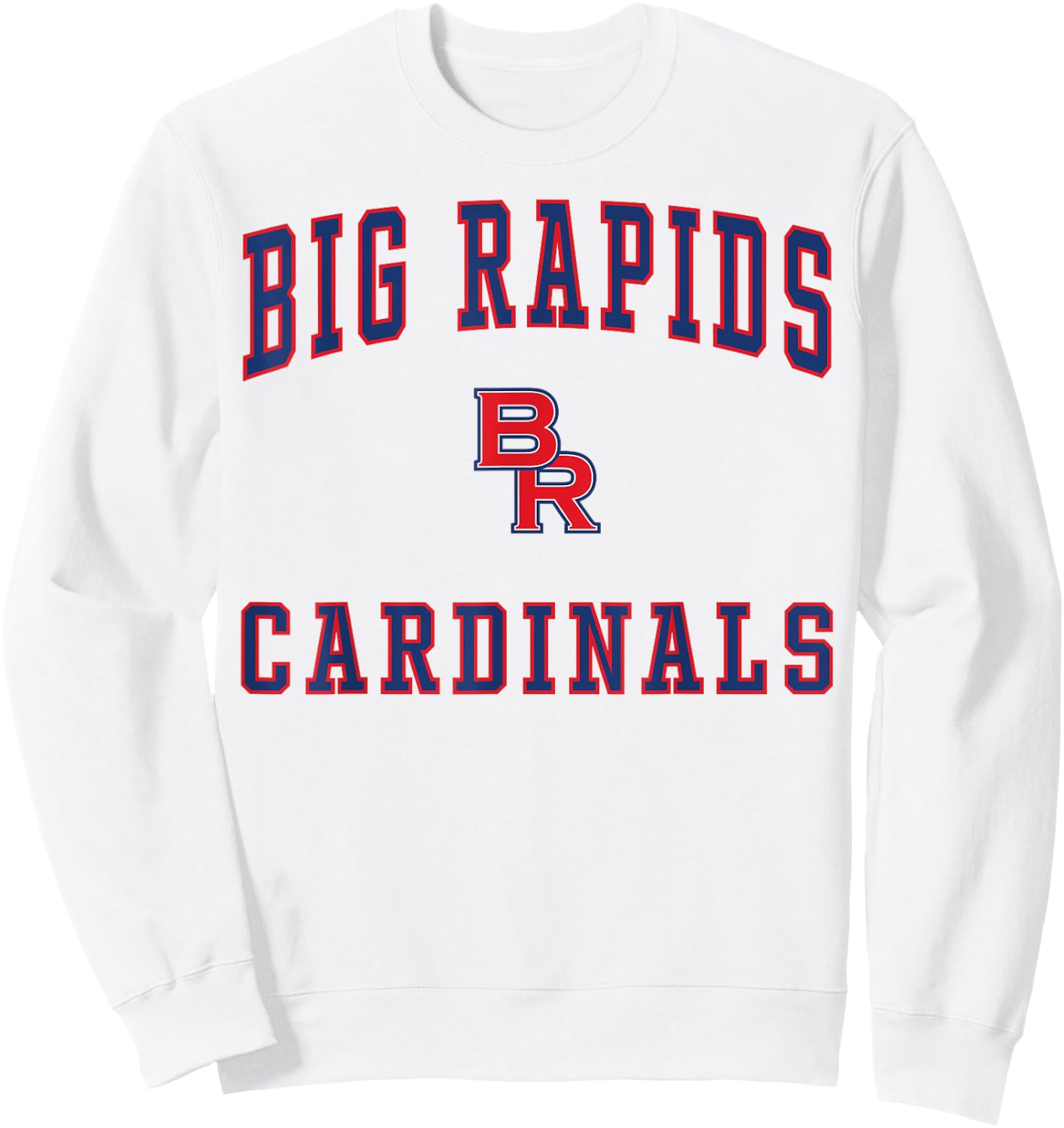 Big Rapids High School Cardinals Sweatshirt - Sweatshirt | White