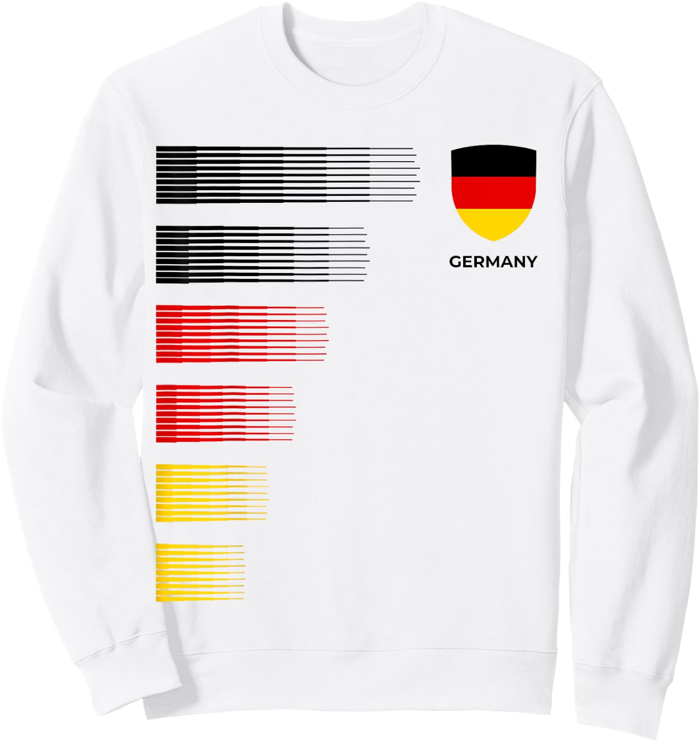 Germany Flag Emblem Patriotic German National Pride Sweatshirt - Sweatshirt | White