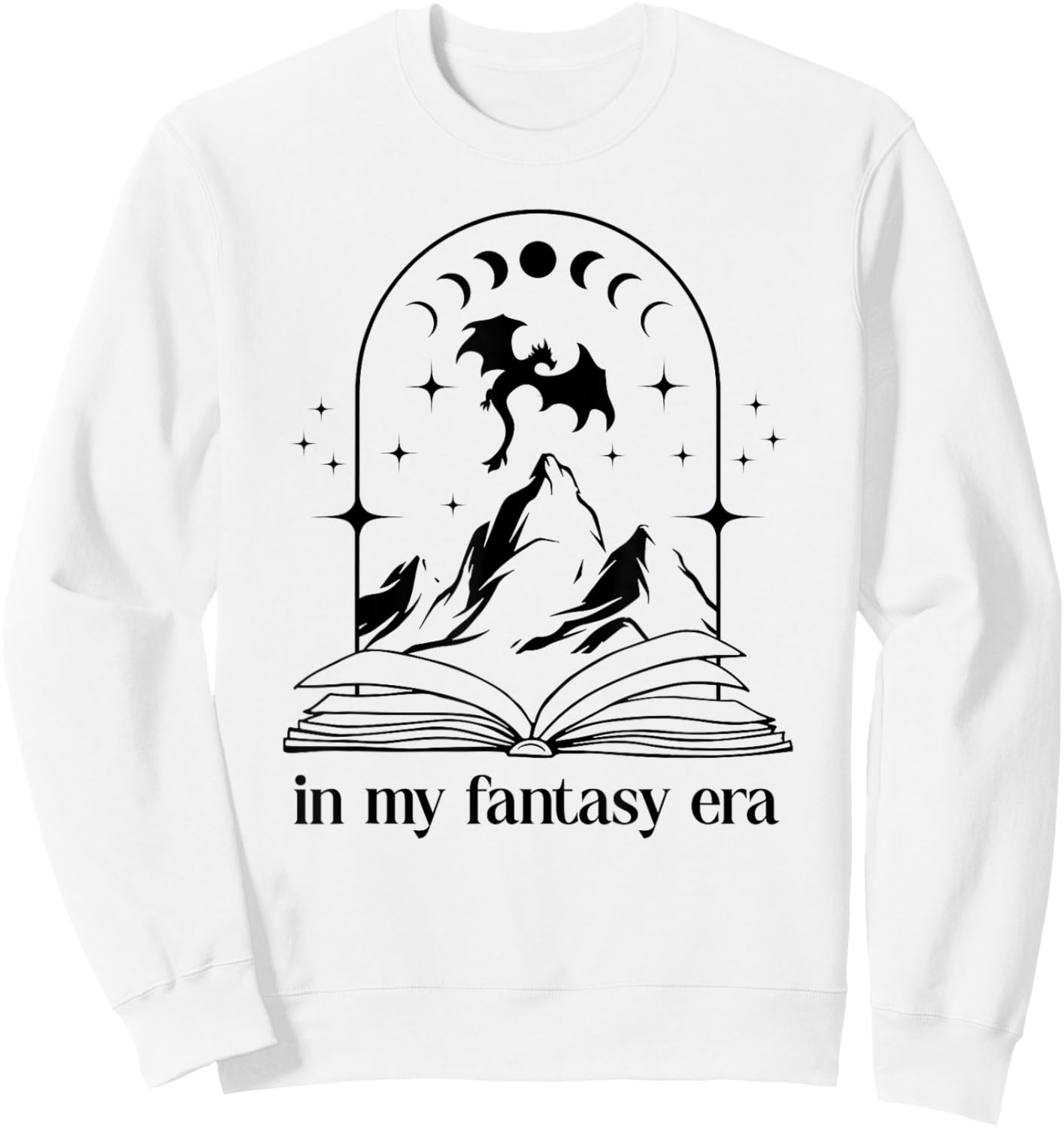 In My Fantasy Era Shirt,Smutty Book Dragon In My Fantasy Era Sweatshirt - Sweatshirt | White