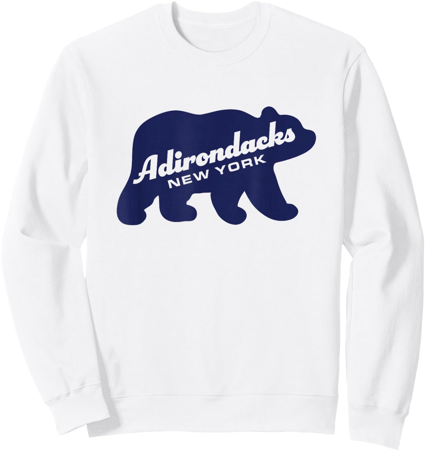 Adirondacks New York Bear Adirondack Mountains Sweatshirt - Sweatshirt | White