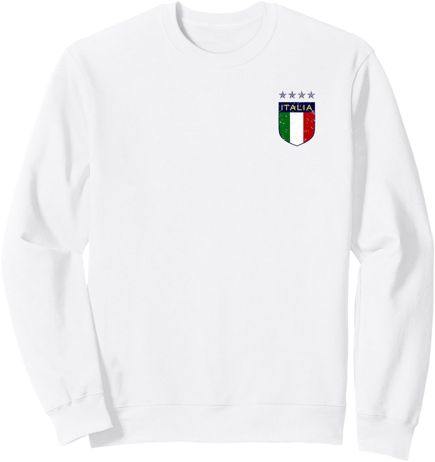 Vintage Italia Soccer Double-Sided Sweatshirt - Sweatshirt | White
