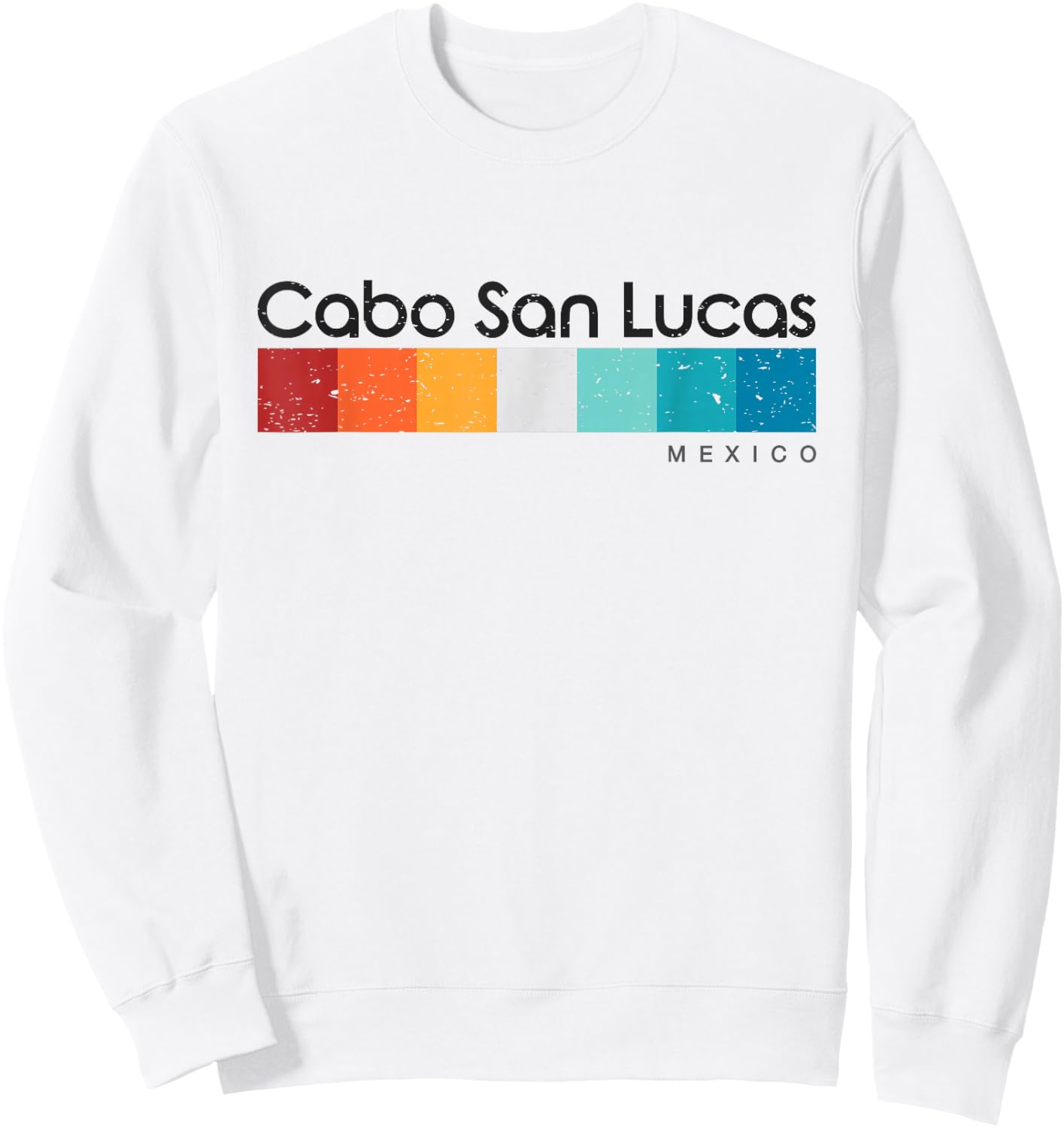 Vintage Cabo San Lucas Mexico Retro Design Sweatshirt - Sweatshirt | White