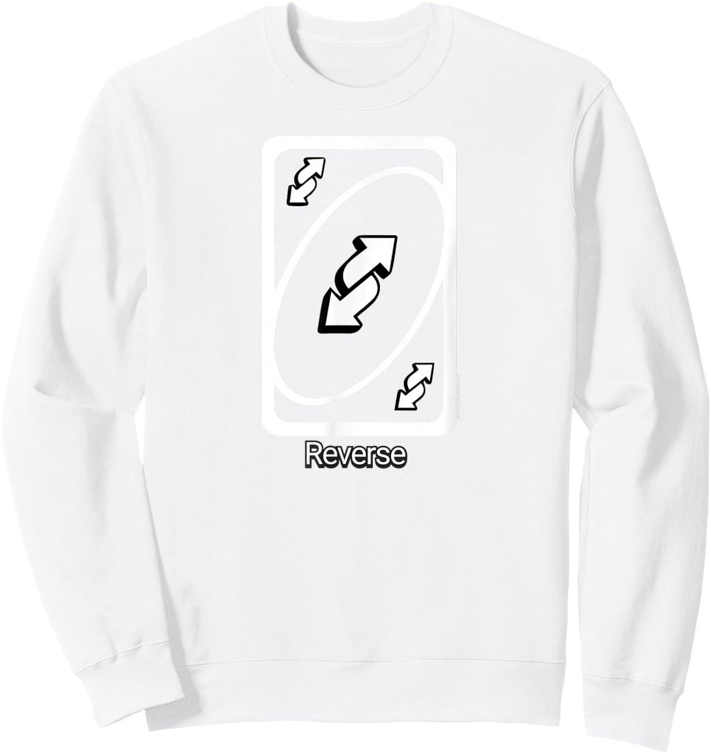UNO - Reverse Card Sweatshirt - Sweatshirt | White