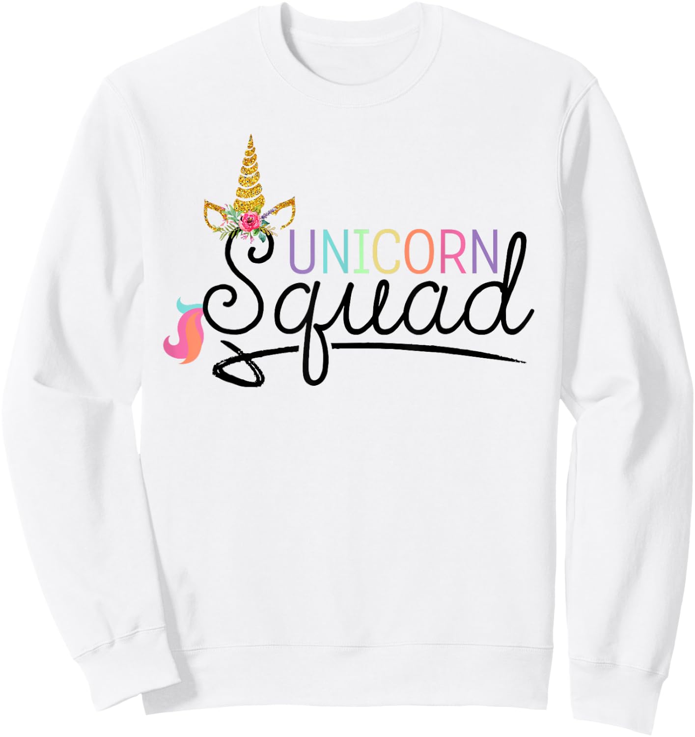 Unicorn Squad Sweatshirt - Sweatshirt | White