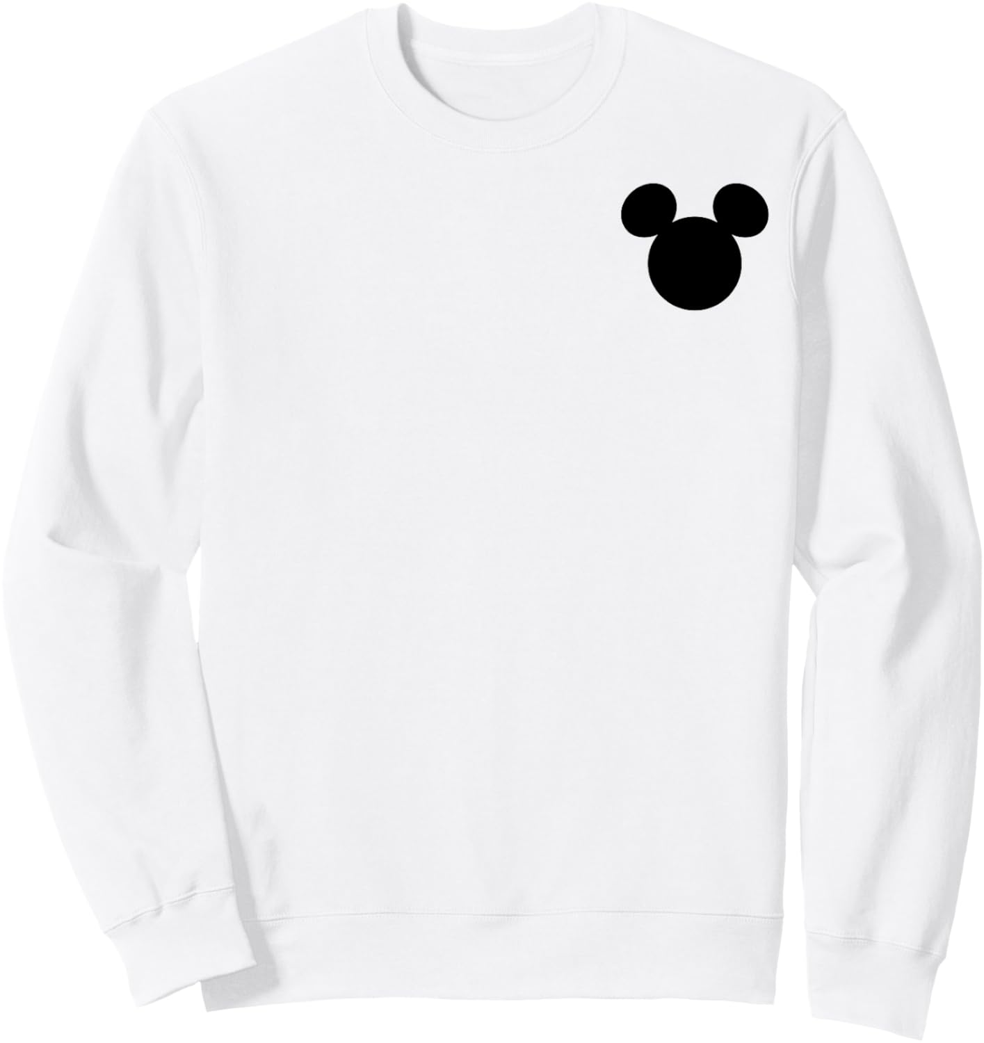 Disney Mickey and Friends Mickey Silhouette Pocket Logo Sweatshirt - Sweatshirt | White