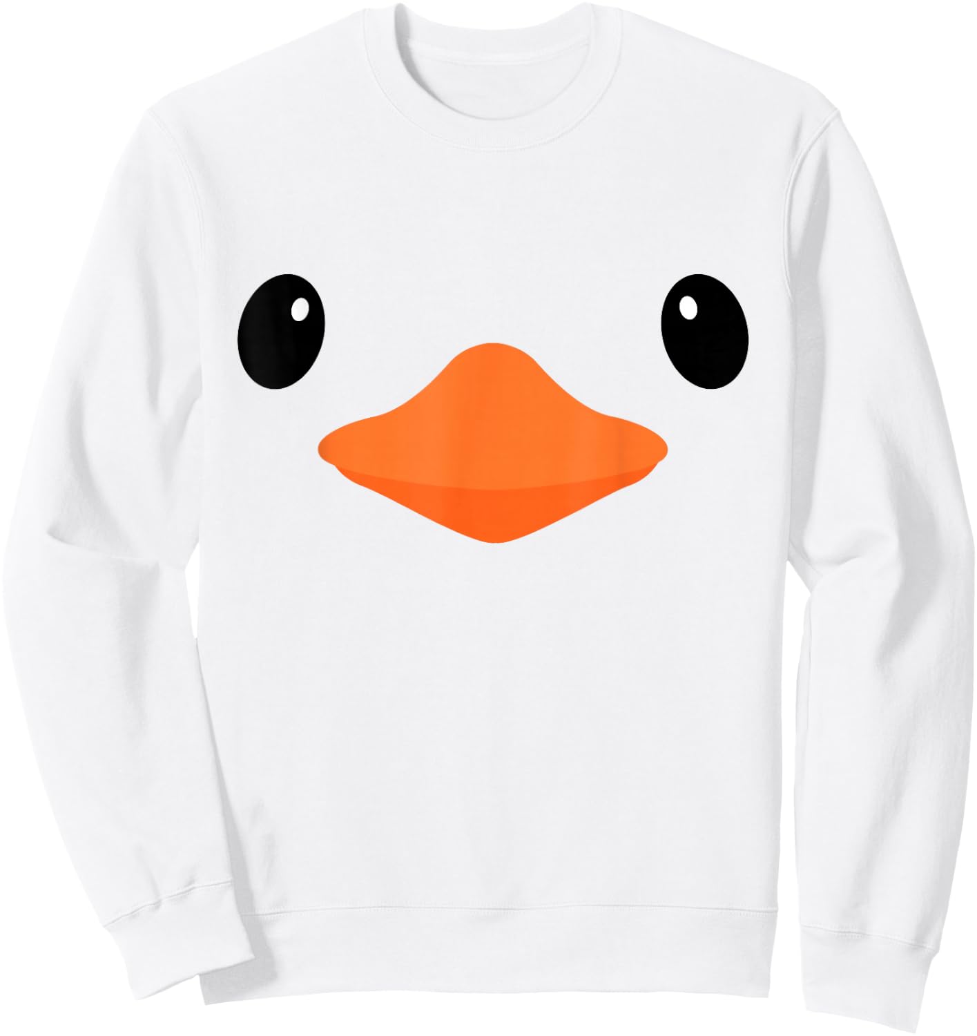 Cute yellow rubber duck Halloween simple Costume Sweatshirt - Sweatshirt | White