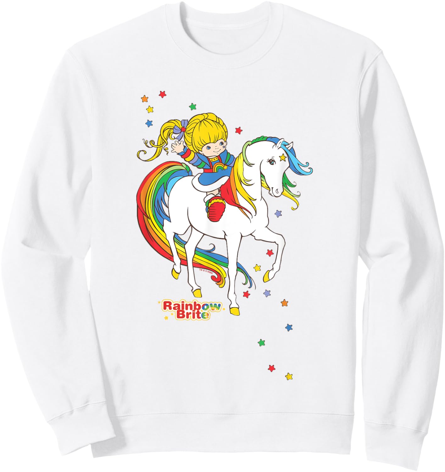 Rainbow Brite & Starlite Best Friends Vintage Sparkle Duo Sweatshirt - Sweatshirt | White