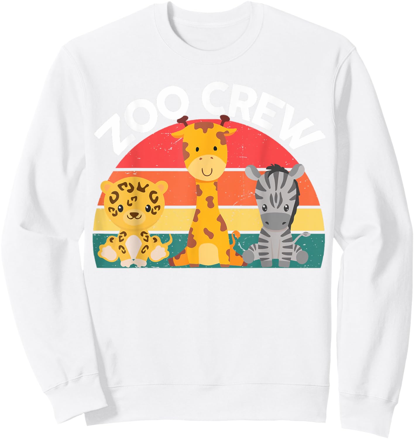 Zoo crew-shirt toddler boys girls kids women Zoo Keeper Sweatshirt - Sweatshirt | White