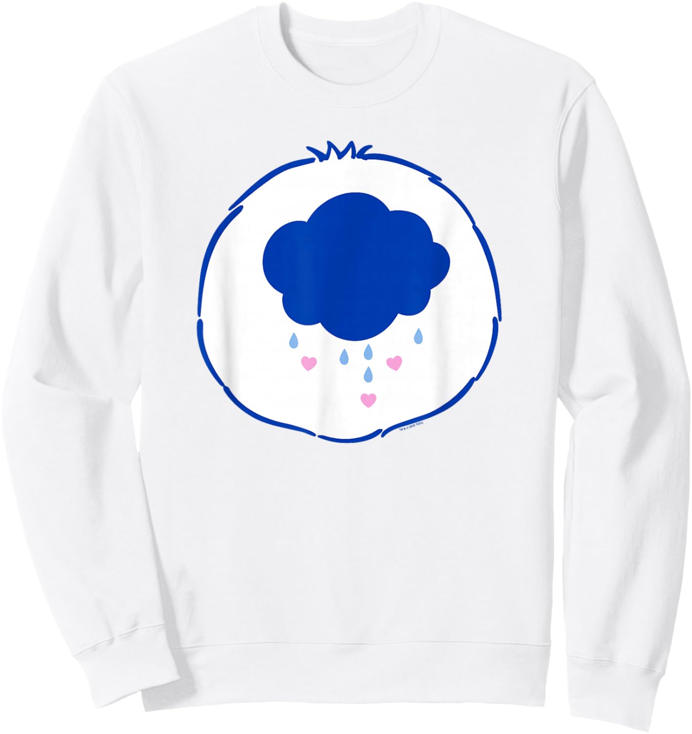 Care Bears Halloween Grumpy Bear Cloudy Badge Costume Sweatshirt - Sweatshirt | White