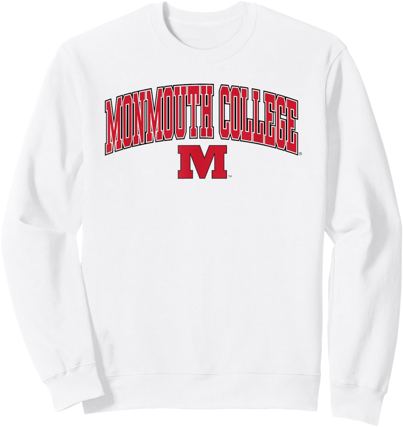Monmouth College Fighting Scots Arch Over Sweatshirt - Sweatshirt | White