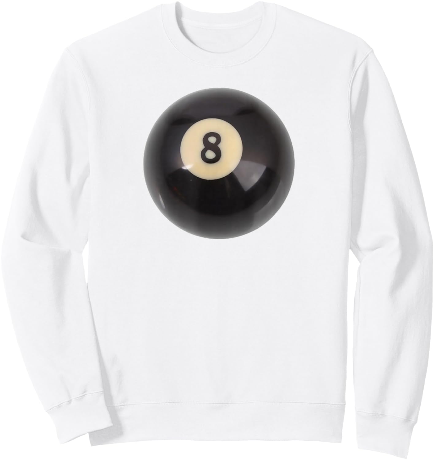 8 ball Coquette, girlcore Y2K aesthetic Sweatshirt - Sweatshirt | White