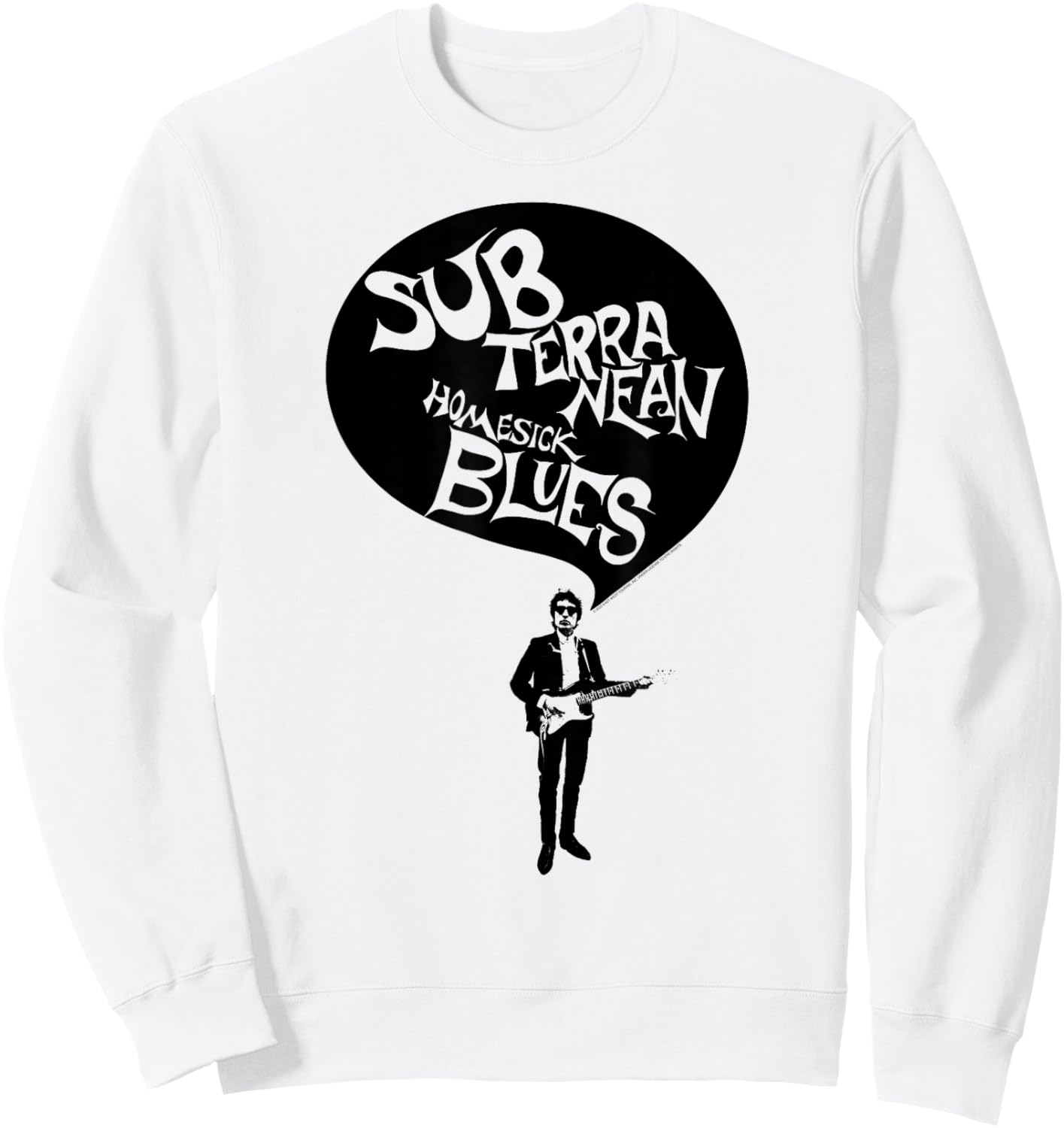 Bob Dylan Offizielles Subterranean Homesick Blues , Erwachsene und Kinder, Grau, S Sweatshirt - Sweatshirt | White