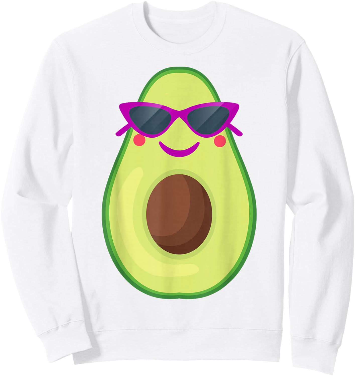 Avocado Costume Funny Halloween Guacamole Guac Sweatshirt - Sweatshirt | White