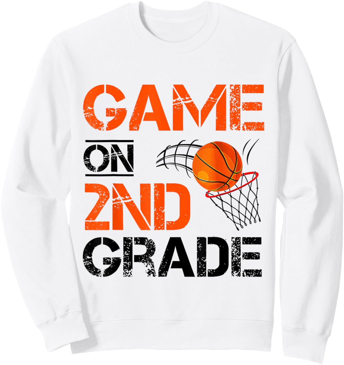 Funny Games On Second Grade Basketball First Day Of School Sweatshirt - Sweatshirt | White