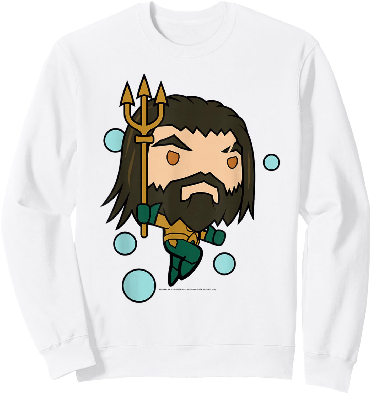 Aquaman Movie Chibi Aquaman Sweatshirt - Sweatshirt | White