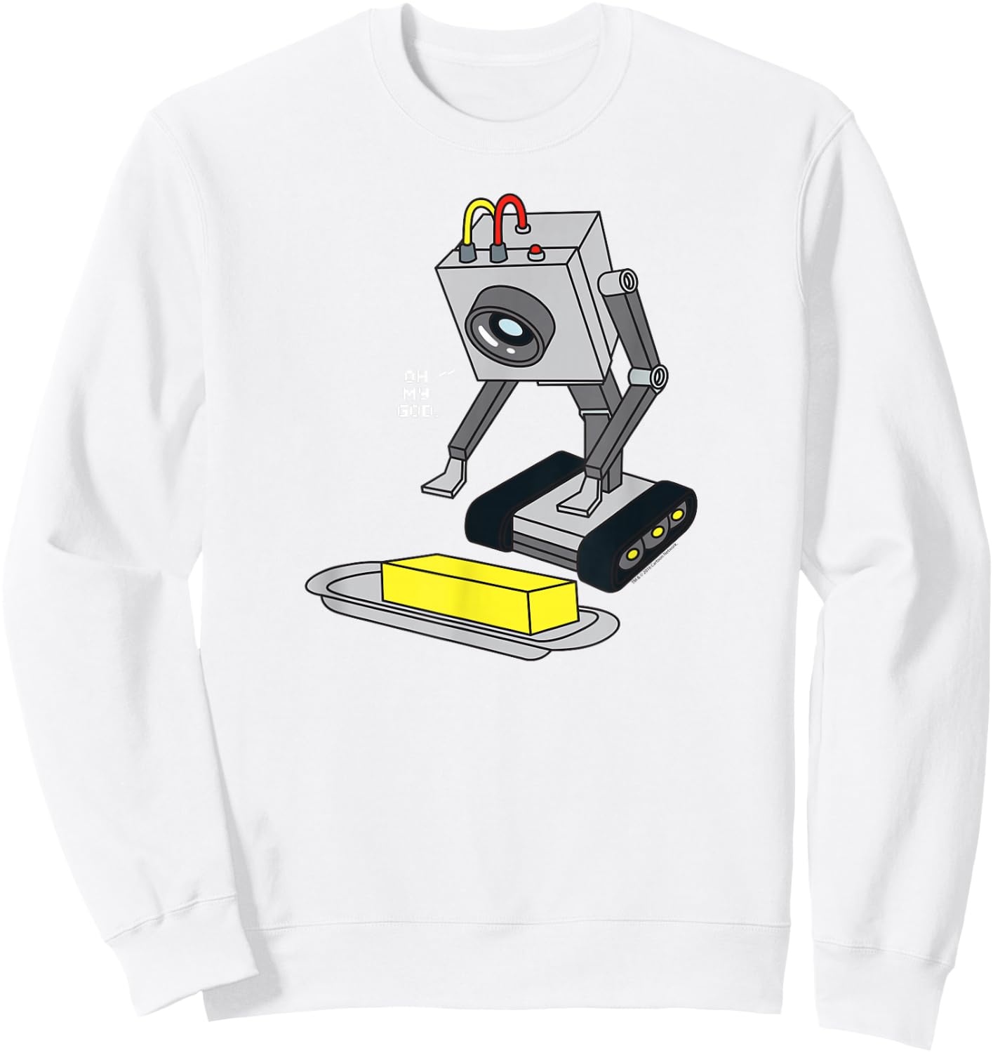 Rick and Morty Pass The Butter Sweatshirt - Sweatshirt | White