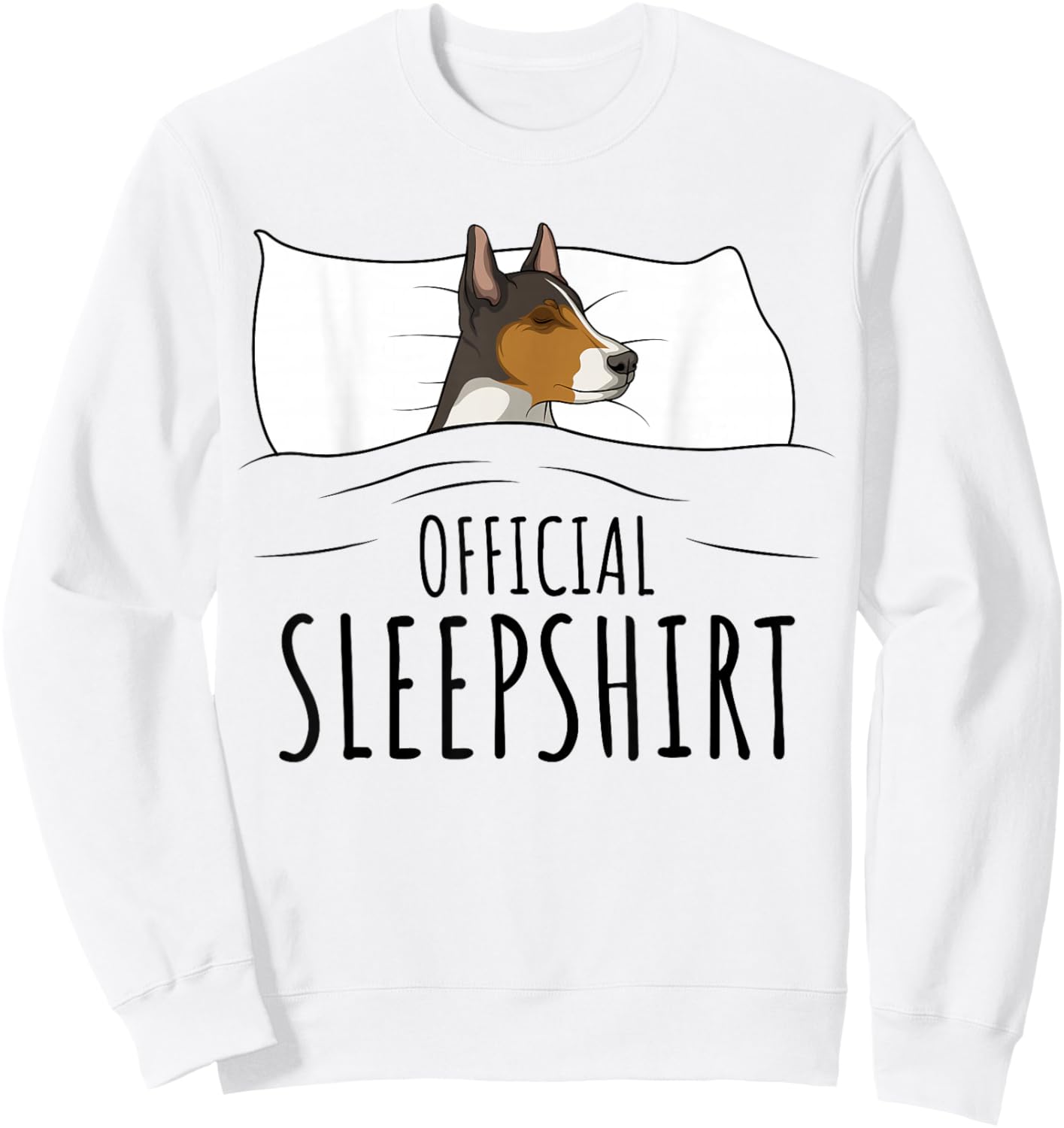 Rat Terrier Dog Official Sleepshirt Sweatshirt - Sweatshirt | White