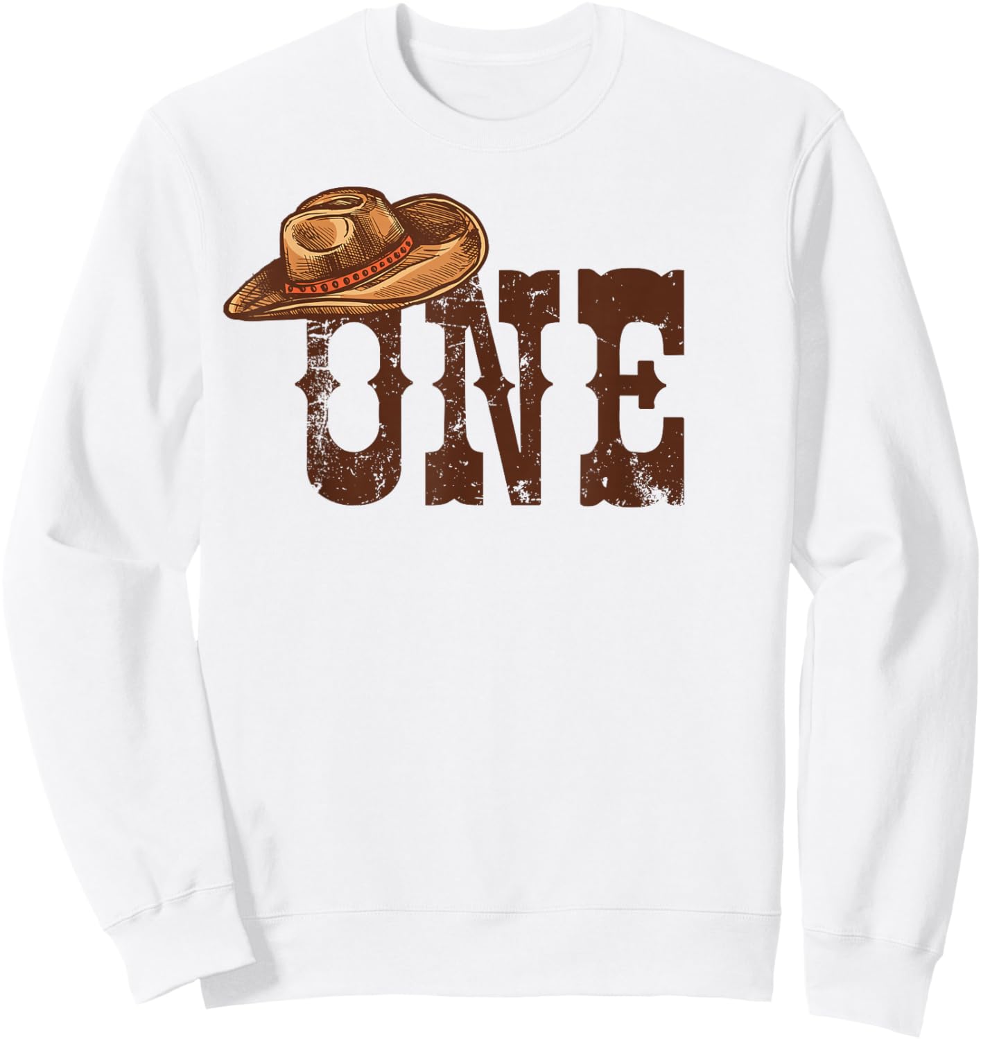 Western Country Family 1st Birthday Cowboy Cowgirl Matching Sweatshirt - Sweatshirt | White