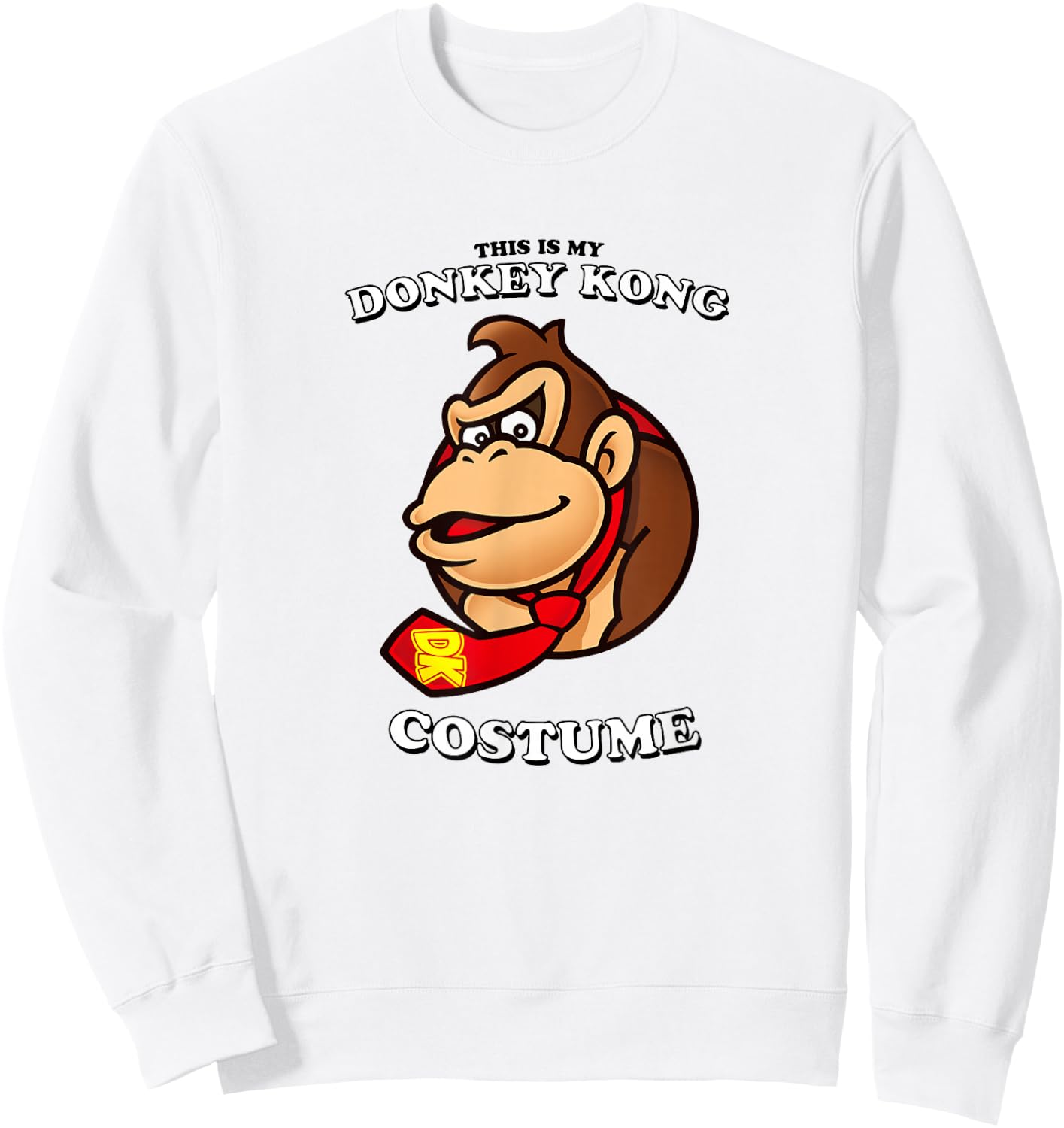 Super Mario Halloween This Is My Donkey Kong Costume Sweatshirt - Sweatshirt | White