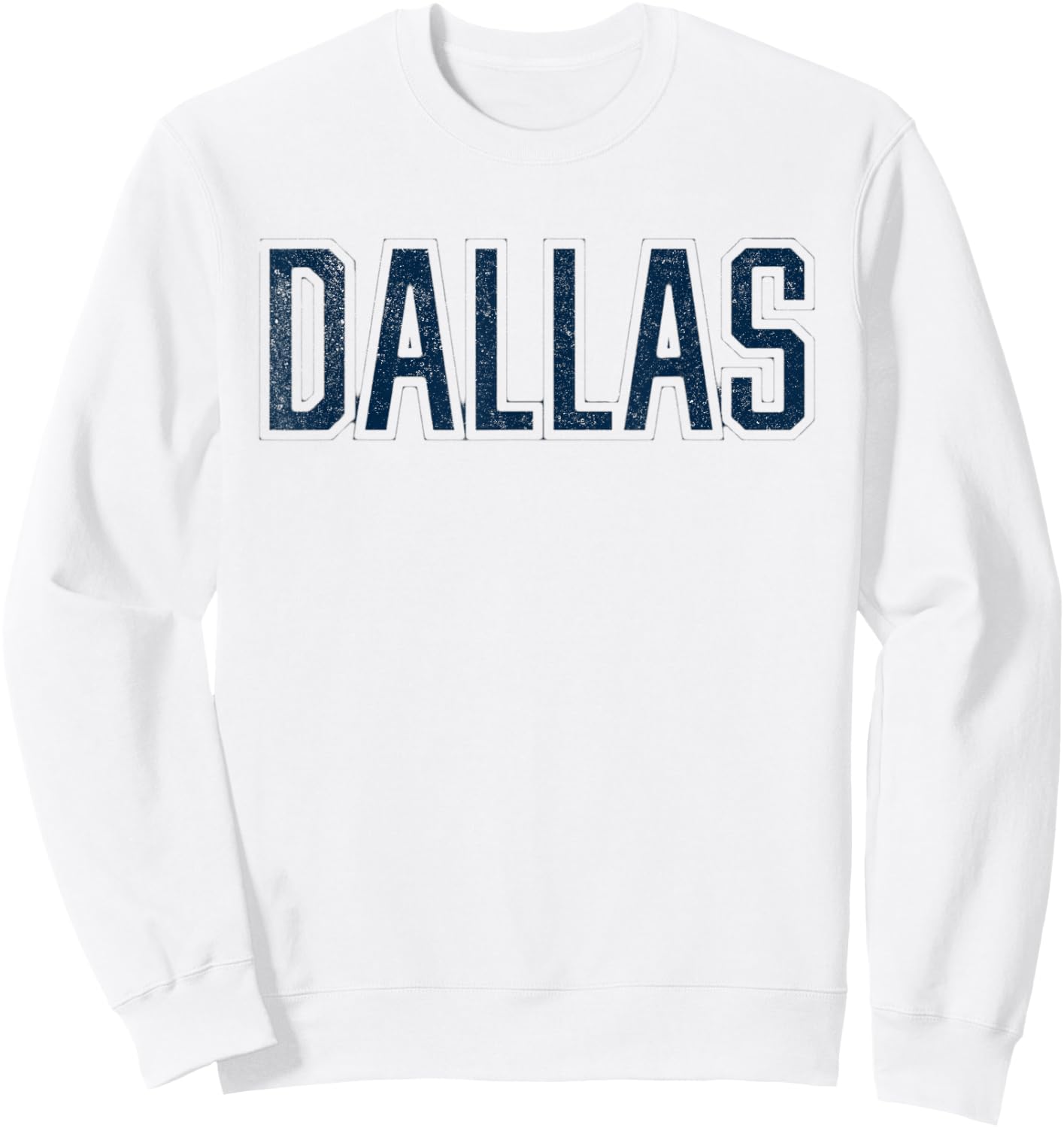 Dallas Vintage Retro Sweatshirt - Sweatshirt | White