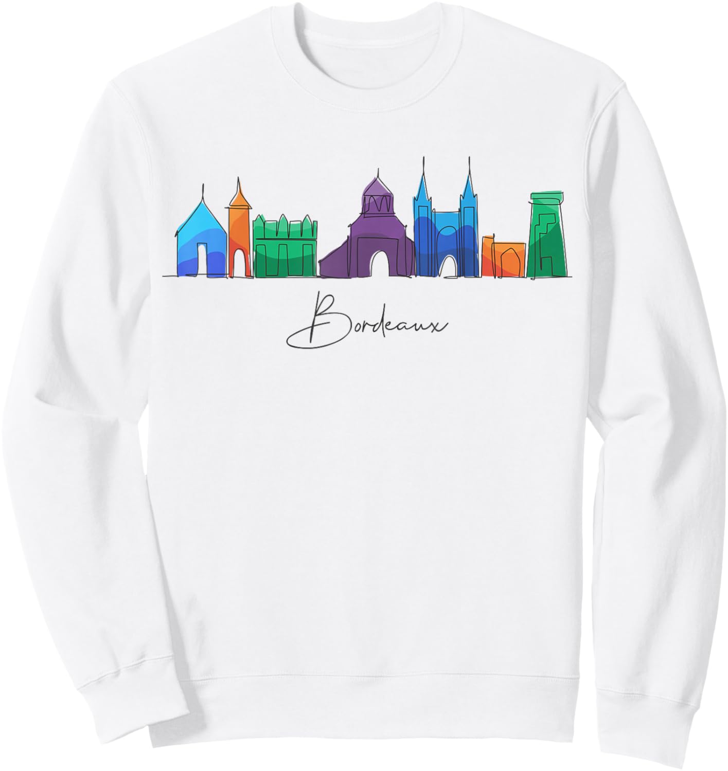 Travel Europe France Bordeaux French Vacation Souvenir Sweatshirt - Sweatshirt | White