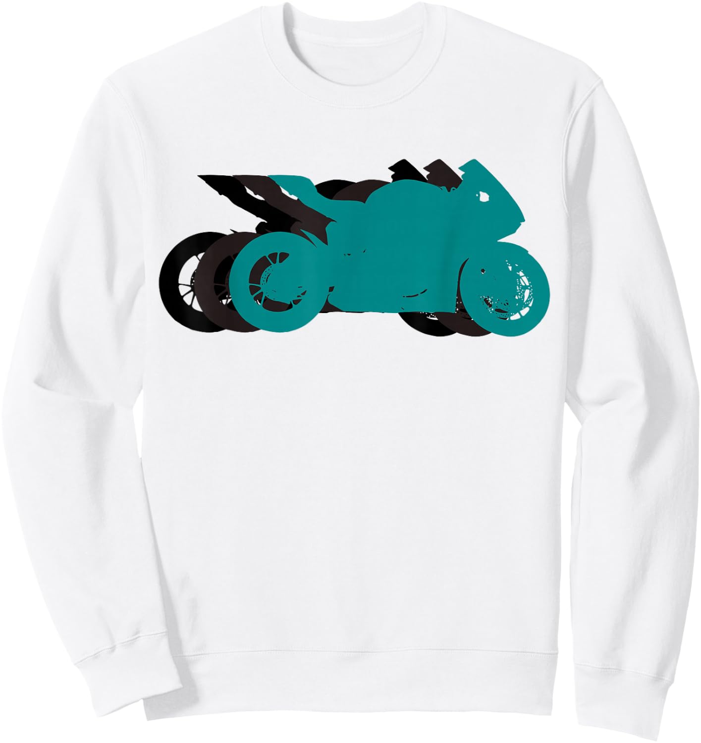 Sport Bike Crotch Rocket Gift Men Motorcycle Track Day Sweatshirt - Sweatshirt | White