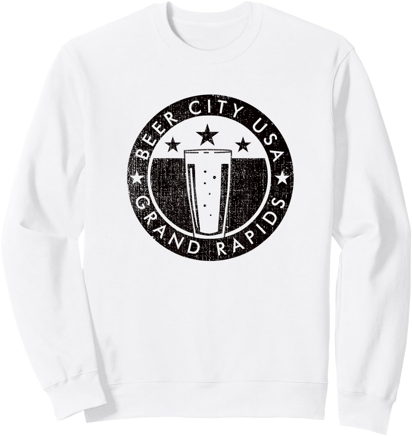 Grand Rapids Beer City craft brewing Sweatshirt - Sweatshirt | White