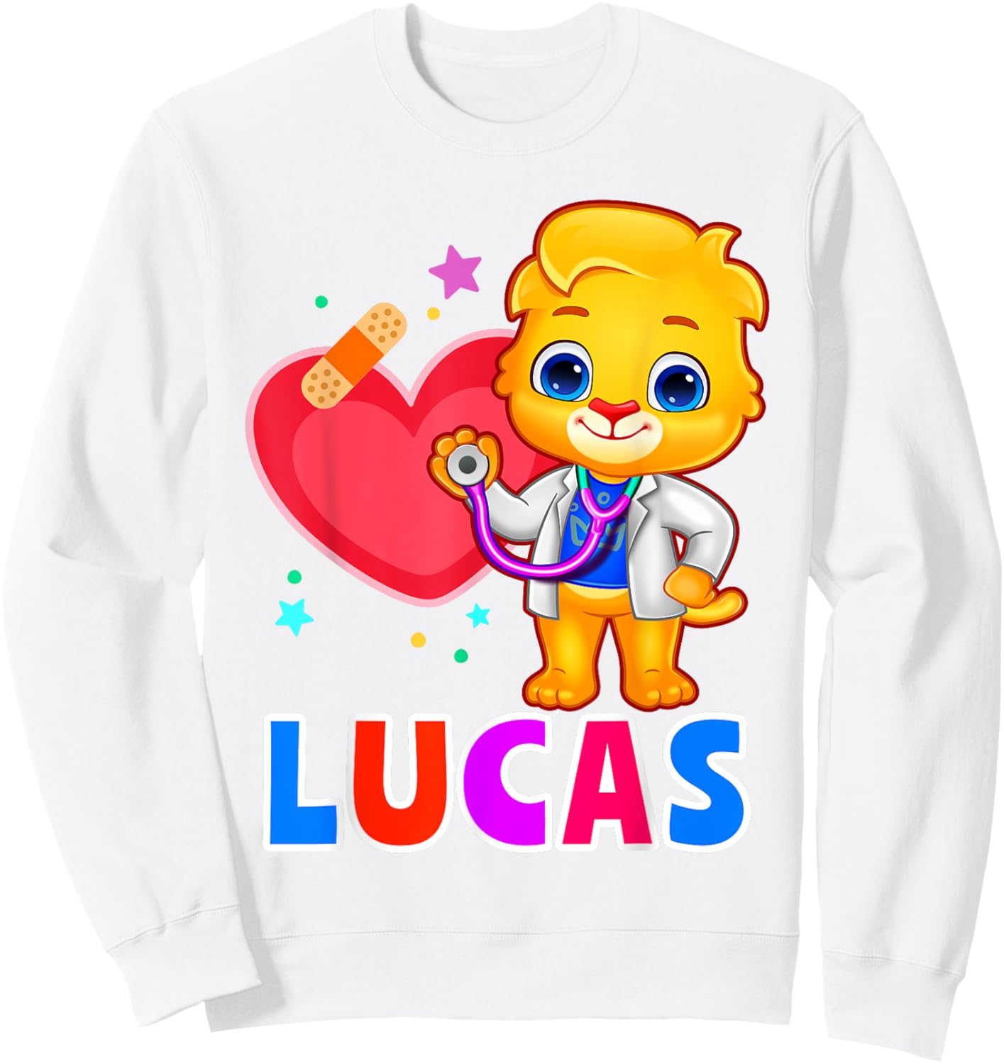 Doctor For Kids | Doctor Lucas Loved By Boys & Girls Sweatshirt - Sweatshirt | White