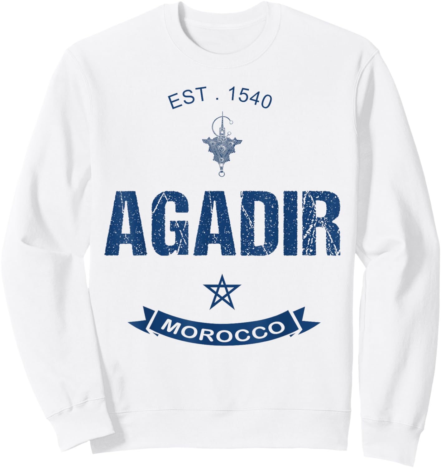 Agadir Moroccan Sweatshirt - Sweatshirt | White
