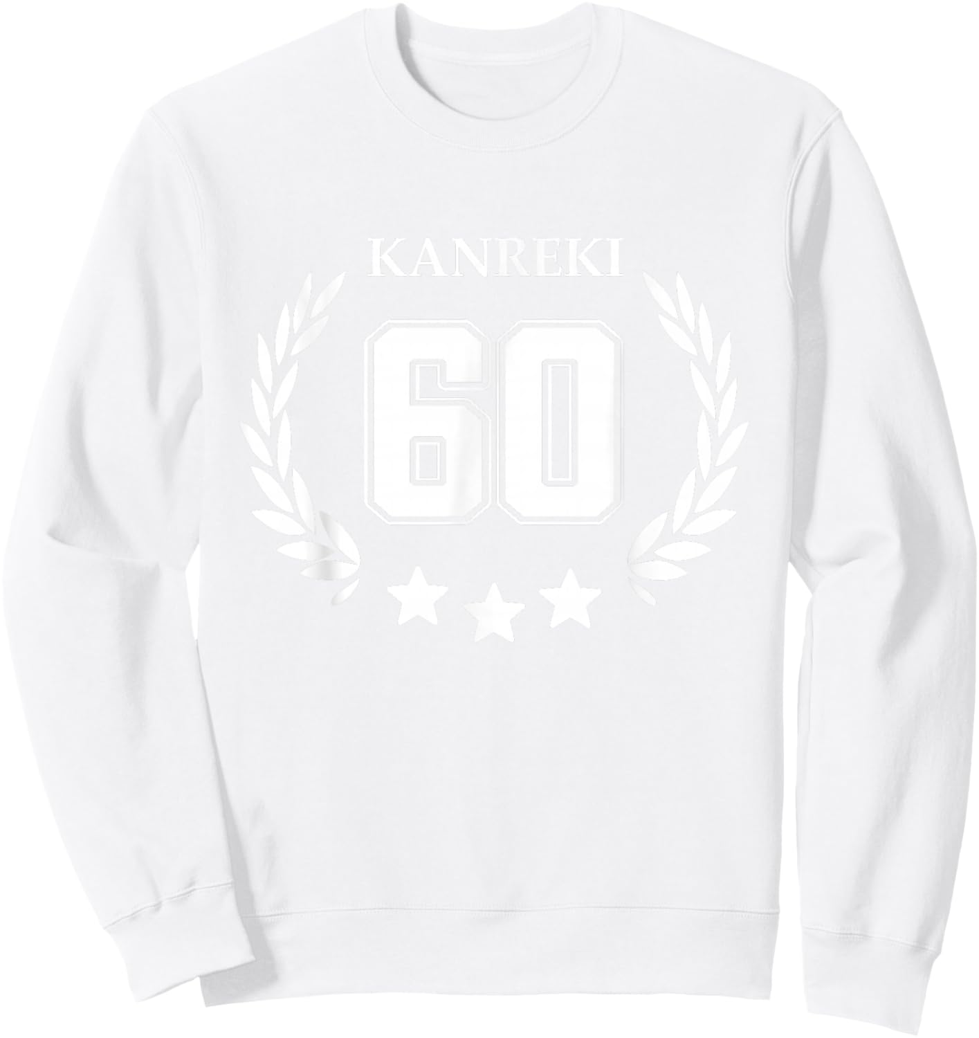 60th Birthday Celebration, , Women, Popular, Celebration, Red, Father, Mother, Grandfather, Grandmother, Chanchanko, Alternate 60th Birthday Sweatshirt - Sweatshirt | White