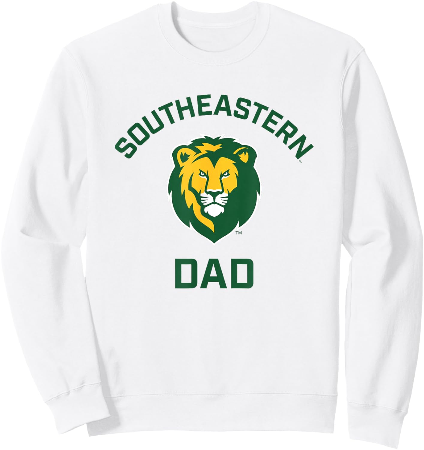 Southeastern Louisiana University Lions Arched Dad Sweatshirt - Sweatshirt | White