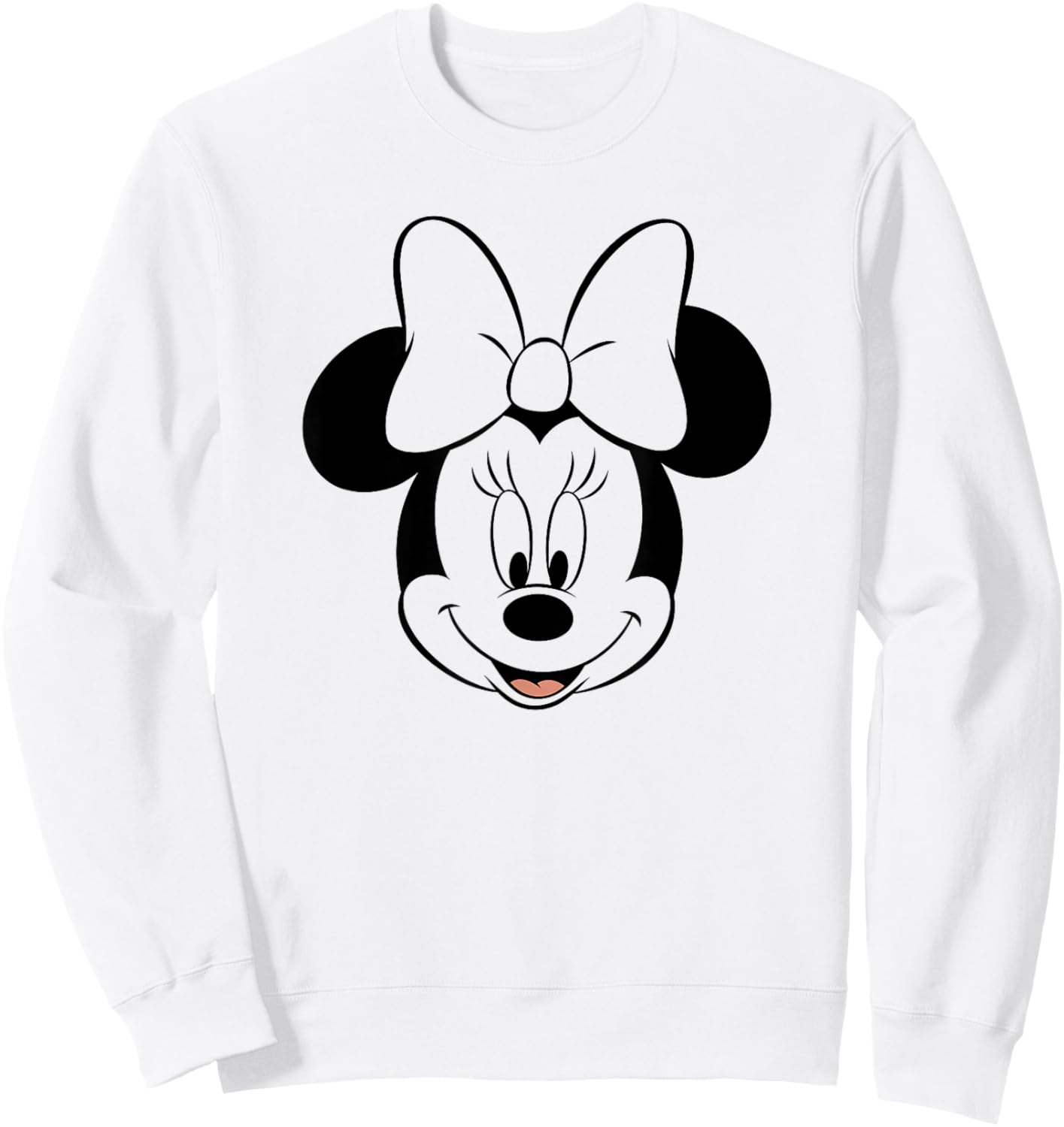 Disney Minnie Mouse Classic Pretty Face Vintage Logo Sweatshirt - Sweatshirt | White