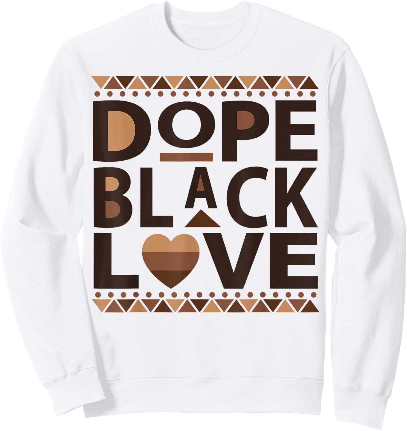 Dope Black Love Matching Couple His and Her Anniversary Sweatshirt - Sweatshirt | White