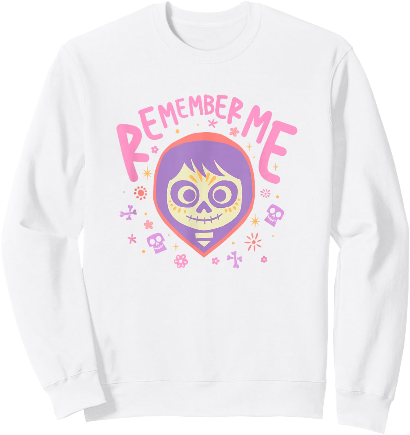 Disney Pixar Coco Miguel Remember Me Cute Pastel Colors Logo Sweatshirt - Sweatshirt | White