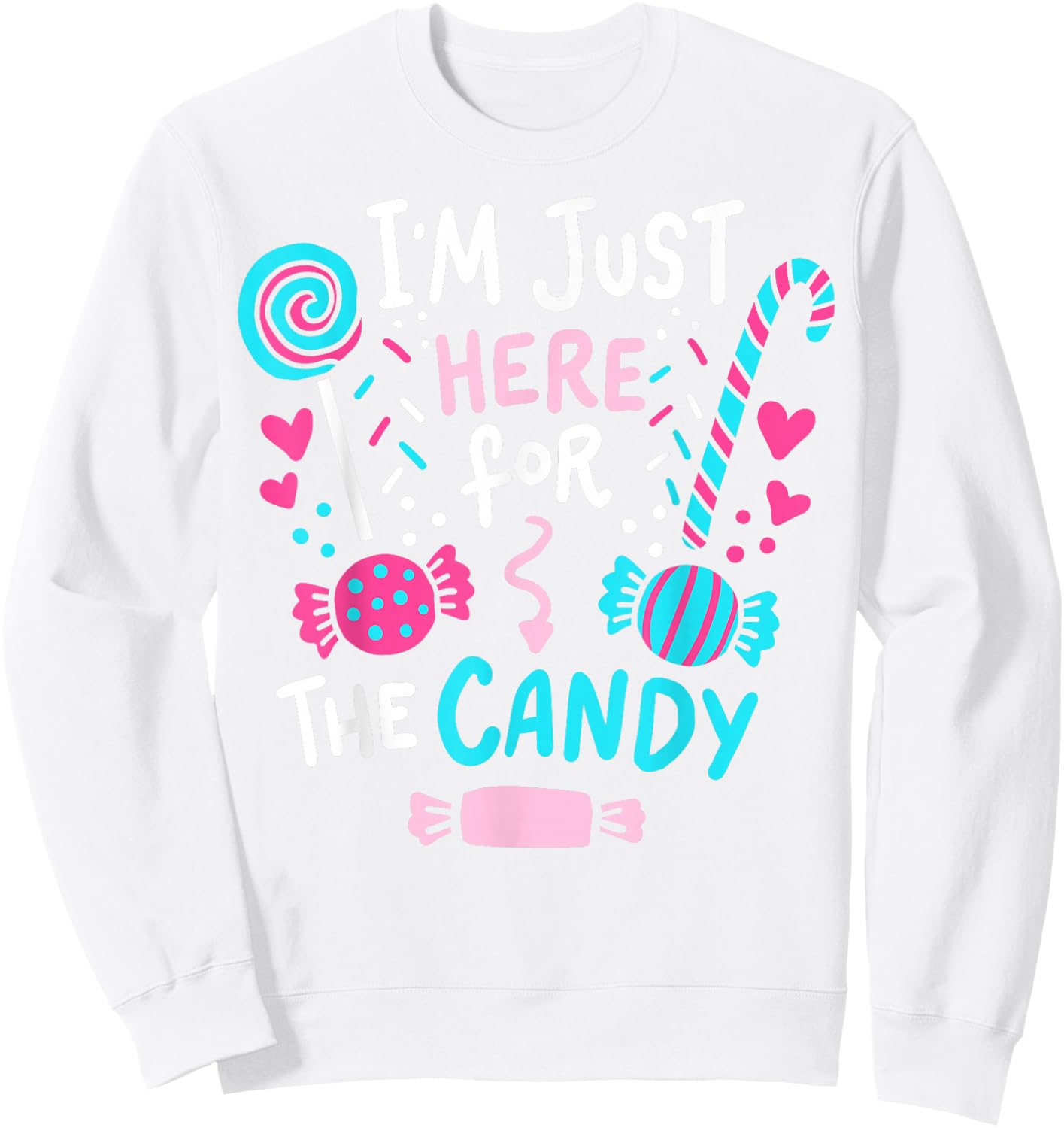 Halloween Candy Cute Gift Sweatshirt - Sweatshirt | White
