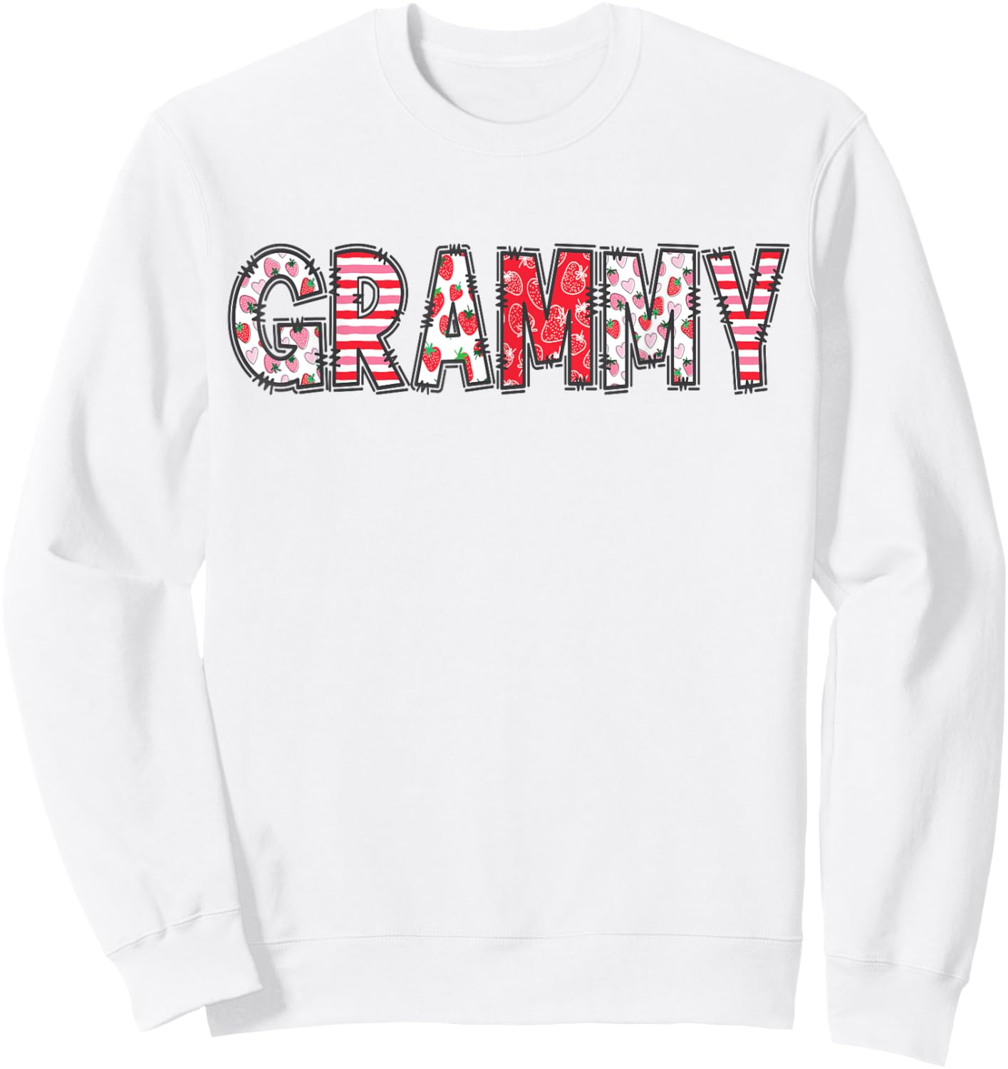 GRAMMY Of The Berry First Birthday Strawberry Family Party Sweatshirt - Sweatshirt | White