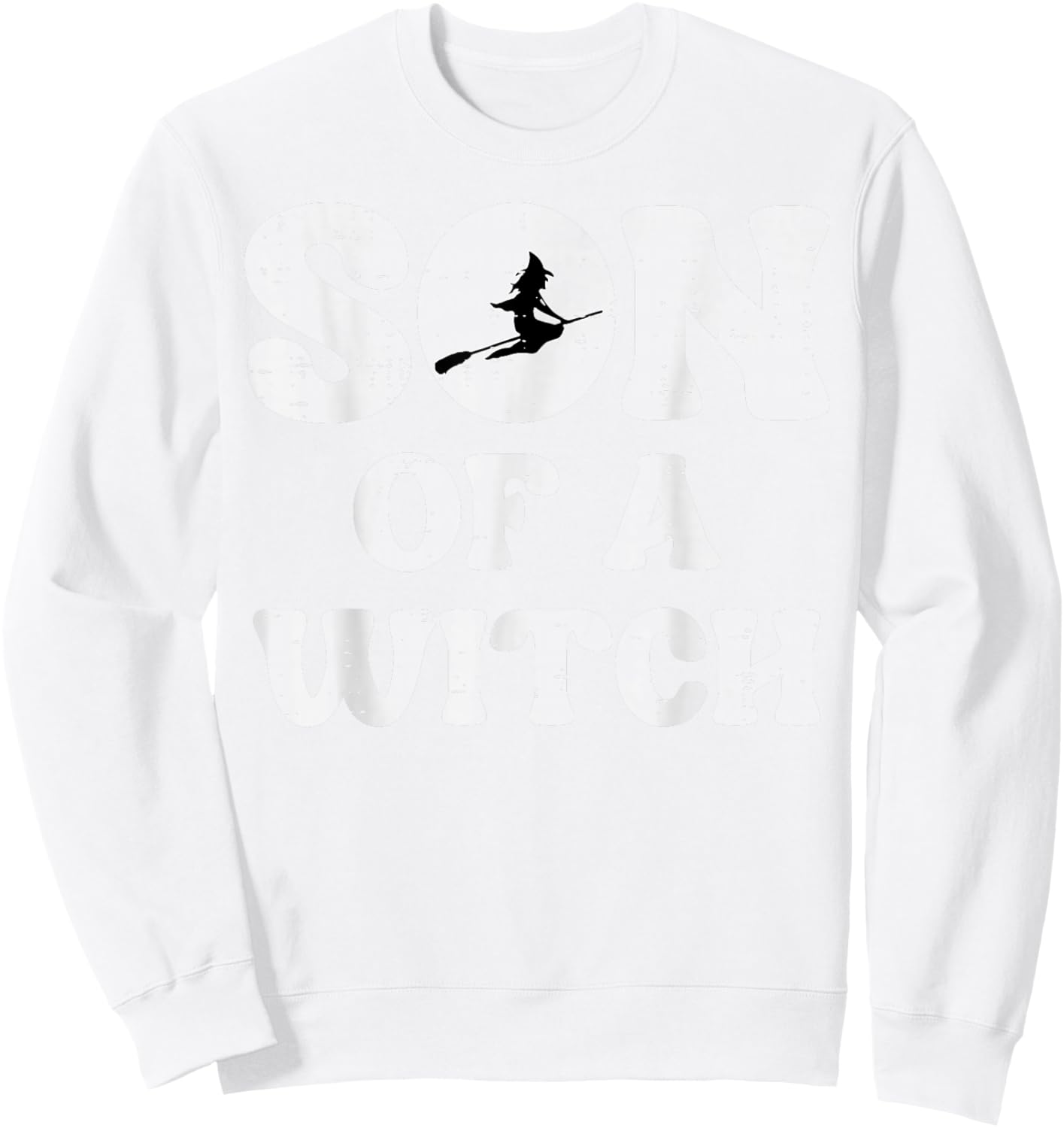 Halloween Son of A Witch Funny Costume Family Boys Kids Teen Sweatshirt - Sweatshirt | White