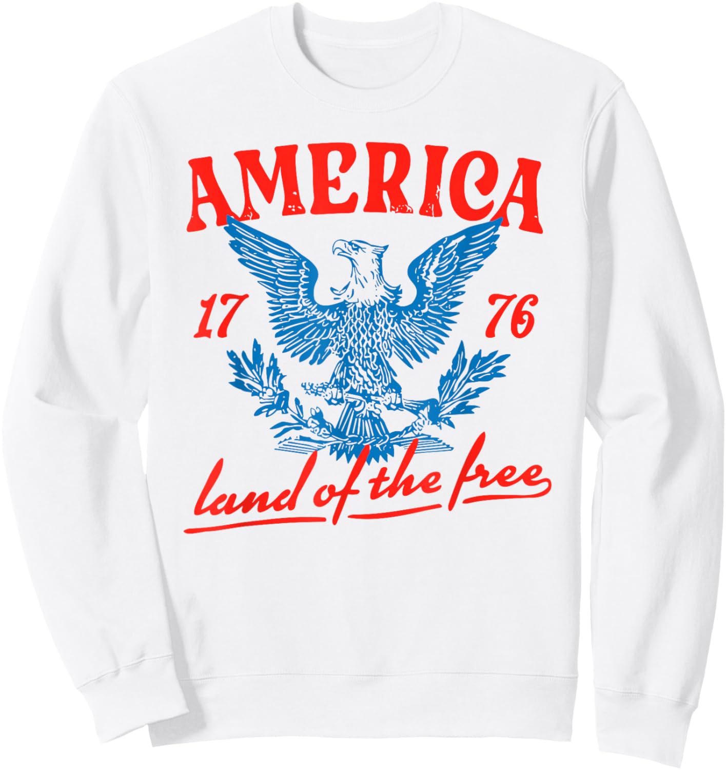 Funny 4th Of July America Land Of The Free Sweatshirt - Sweatshirt | White