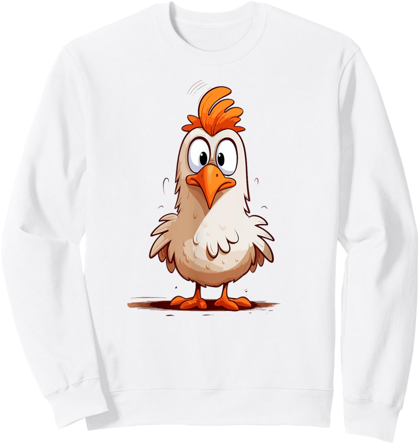 Funny Crazy Chicken for chicken lovers Sweatshirt - Sweatshirt | White