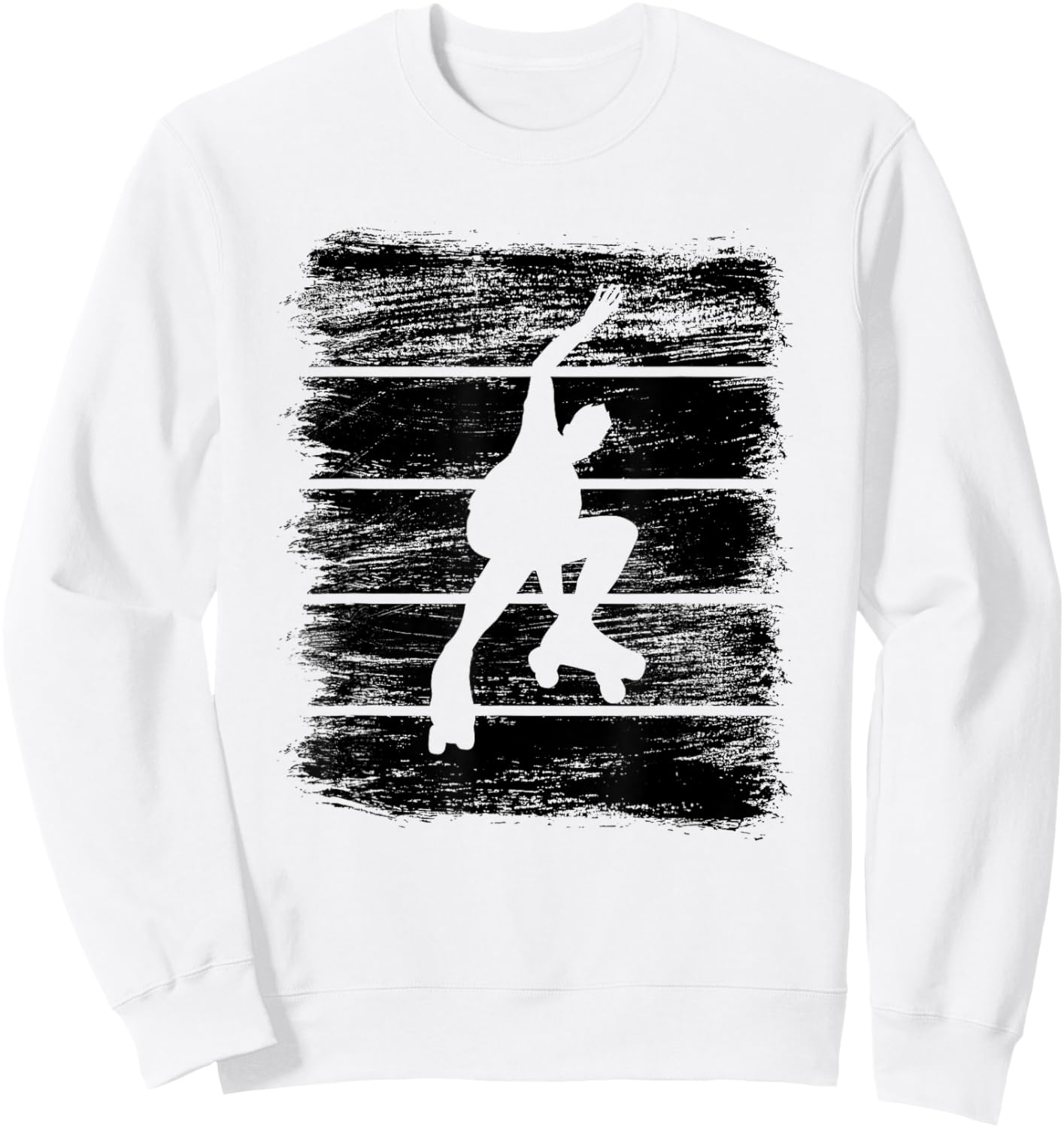 Roller Skater Drawing Sweatshirt - Sweatshirt | White