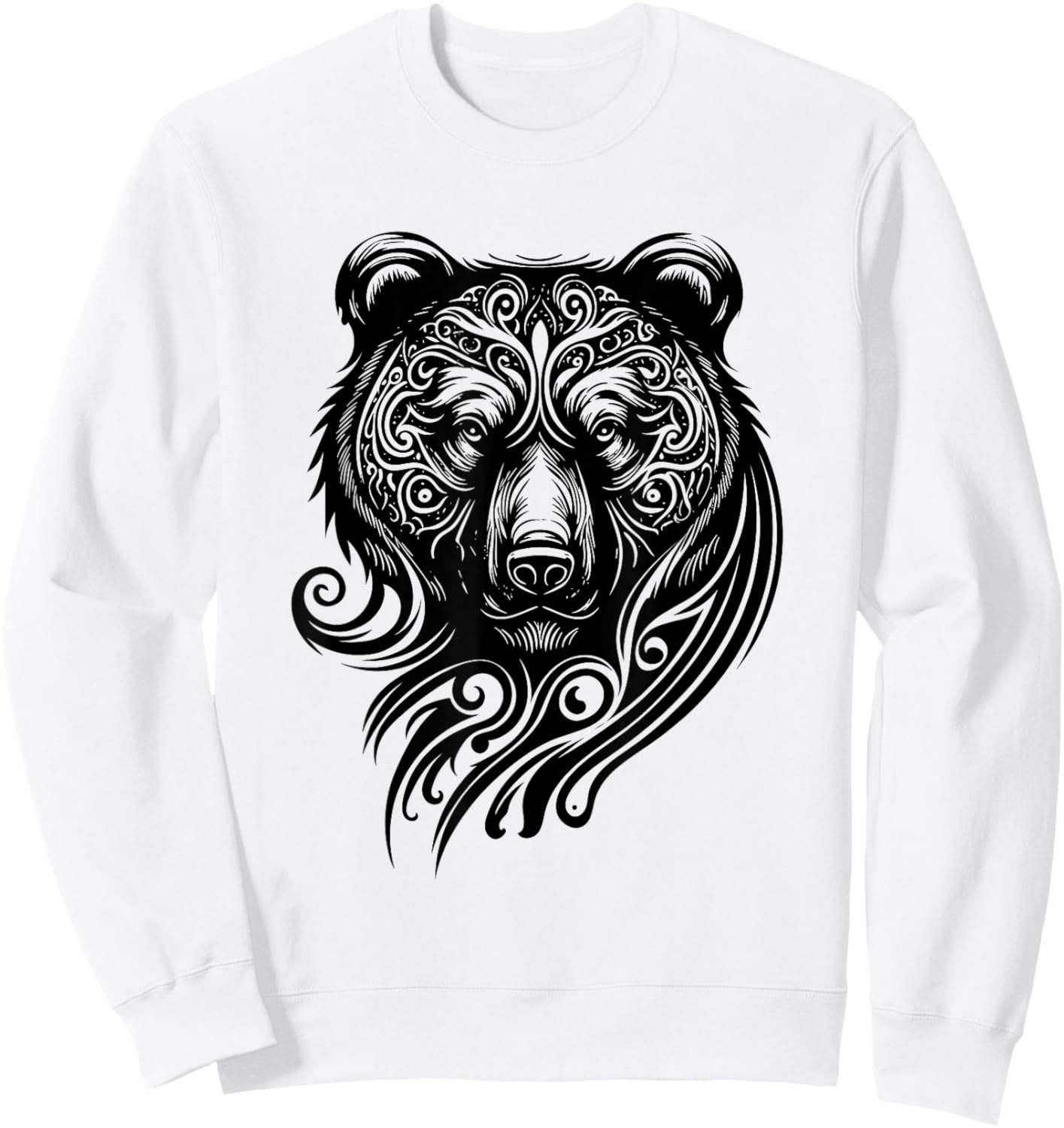 Bear Grizzly Nordic Indian Celtic Mythology Wild Animal Fan Sweatshirt - Sweatshirt | White