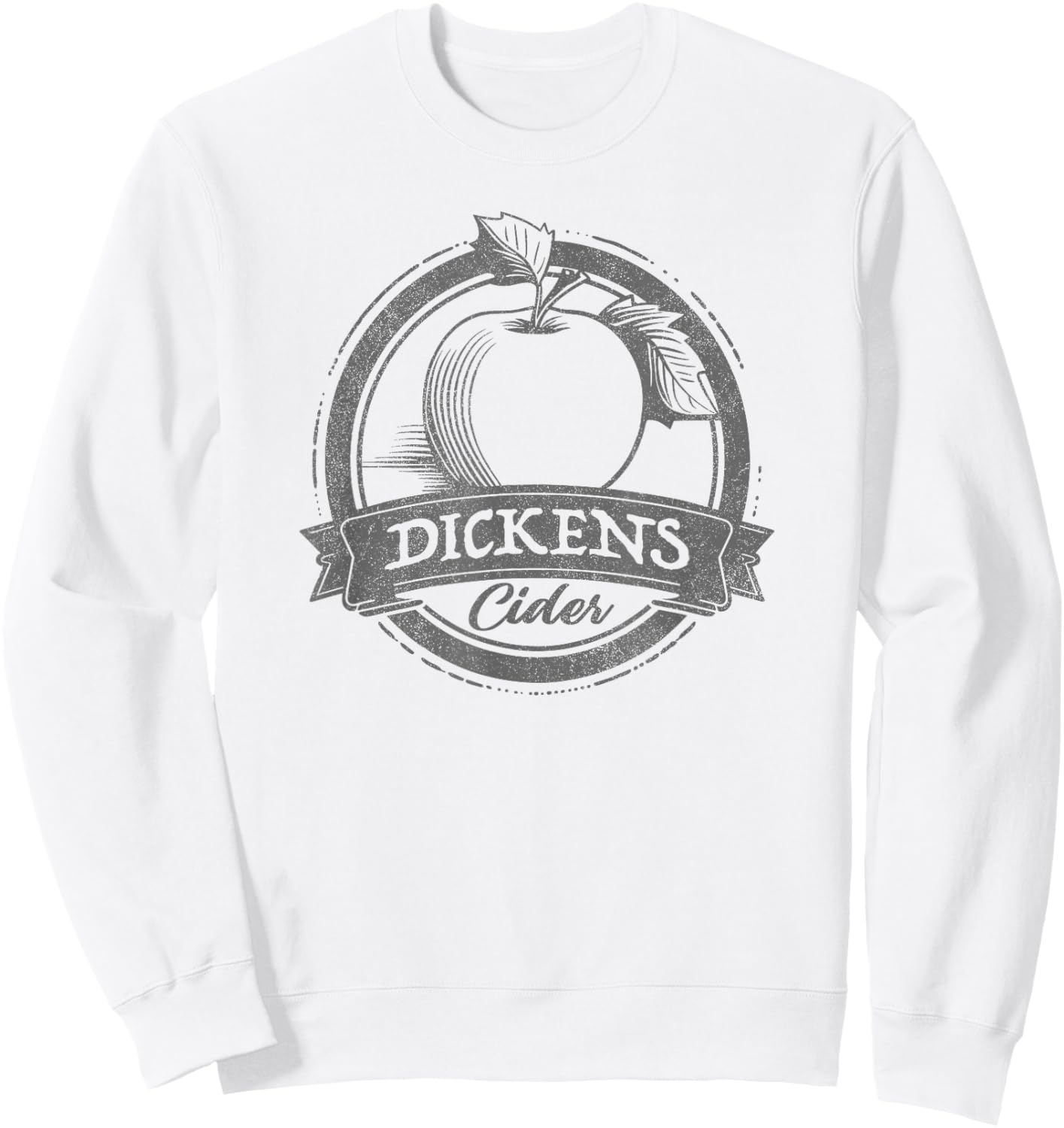 Drinking Humor Funny Dickens Cider Sweatshirt - Sweatshirt | White